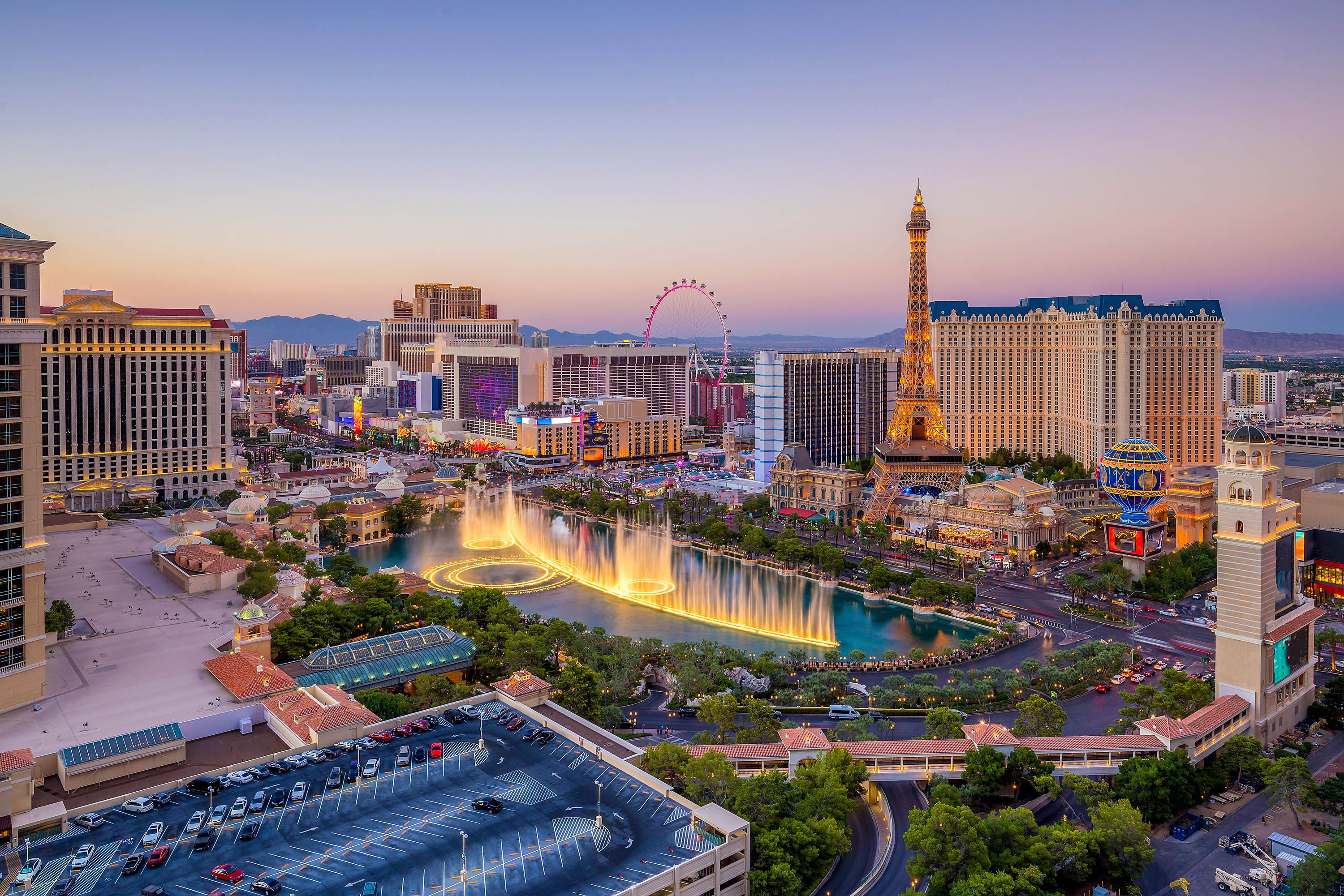 Bellagio Hotel and Casino, Las Vegas Strip Wallpaper, 3000x2010 HD Desktop