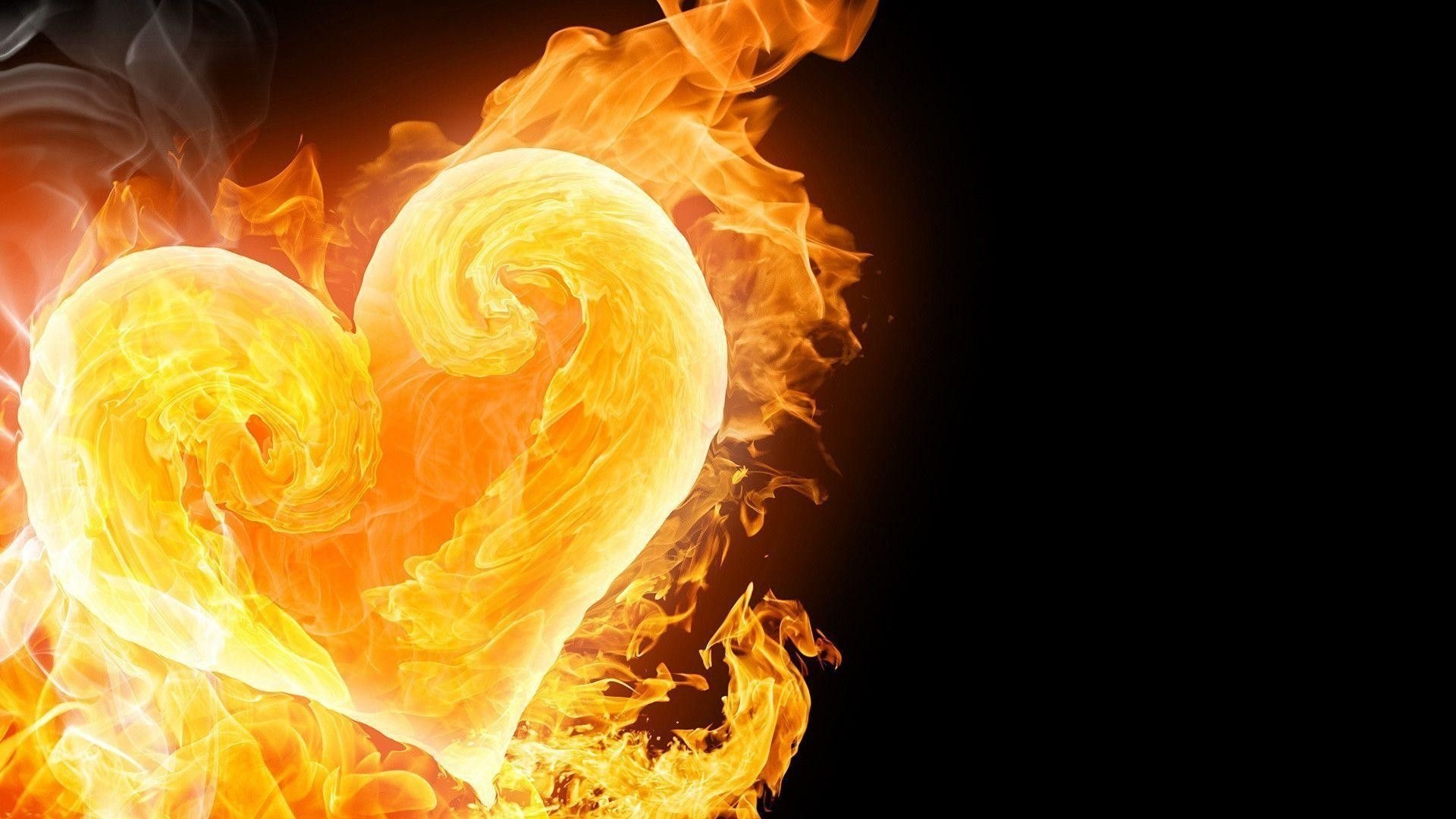 Cool fire wallpapers, Dynamic flame patterns, Mesmerizing visuals, Fiery glow, Vibrant hues, 1920x1080 Full HD Desktop