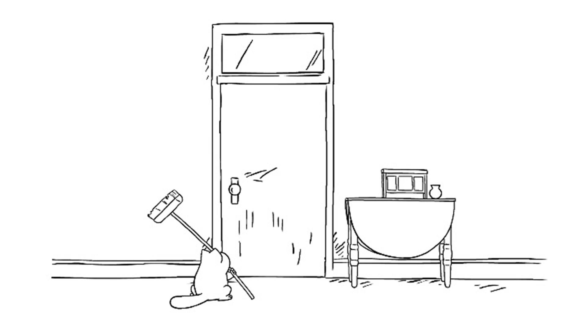 Simon's Cat Animation, Let Me Out episode, 2014, The Roku Channel, 1920x1080 Full HD Desktop