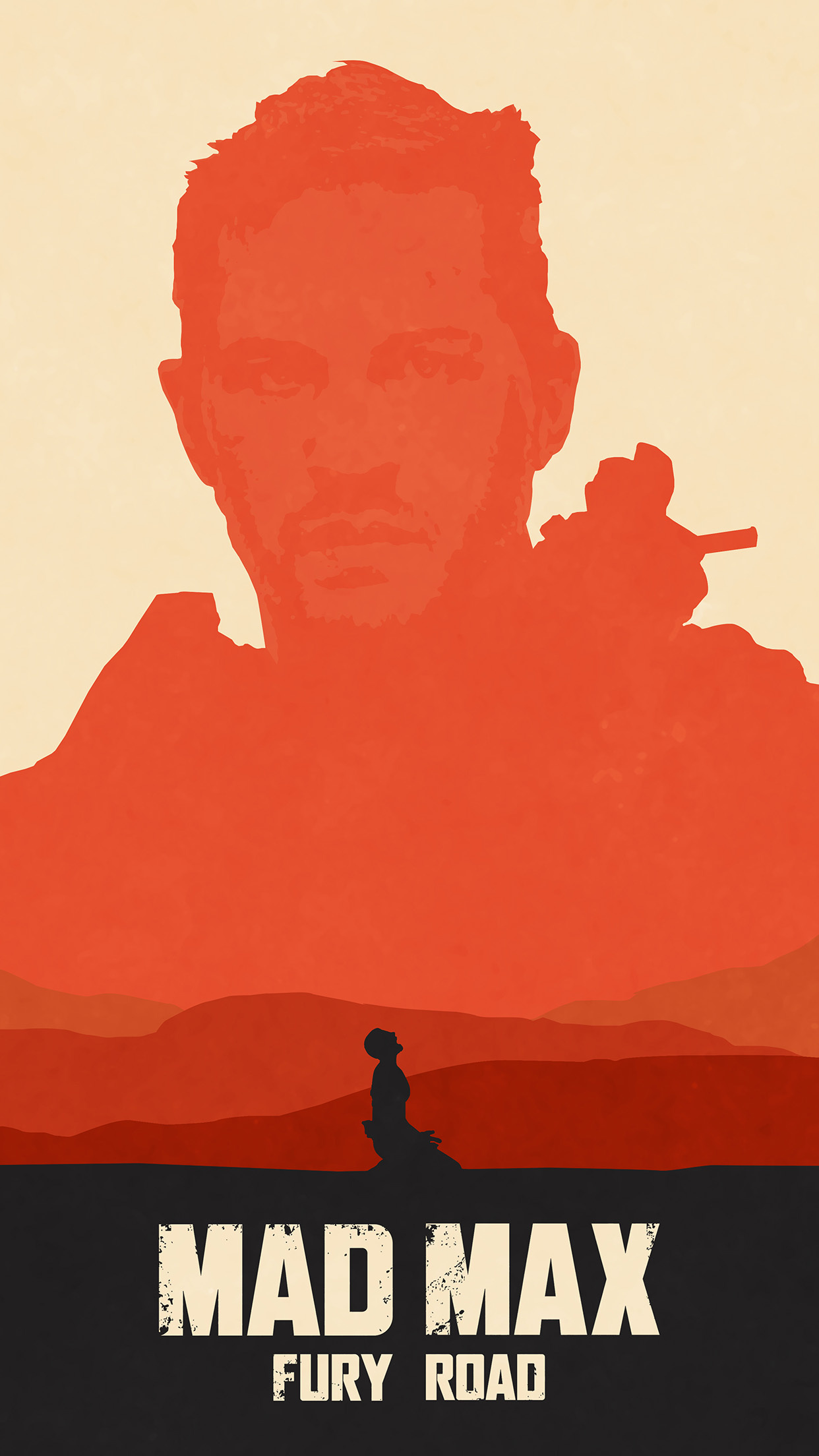 Mad Max, Fury Road, Film art illustration, Android wallpaper, 1250x2210 HD Phone