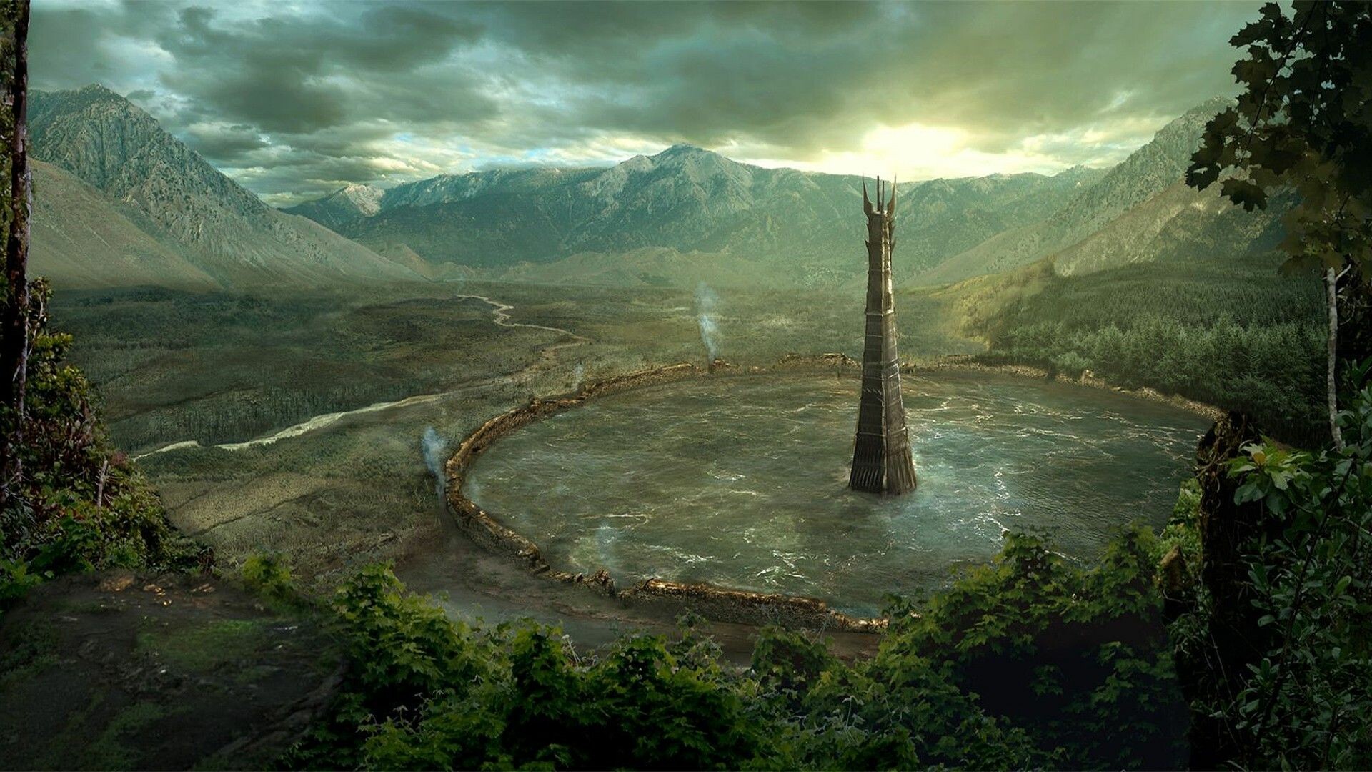 The Gardens of Isengard, The Hobbit Wallpaper, 1920x1080 Full HD Desktop