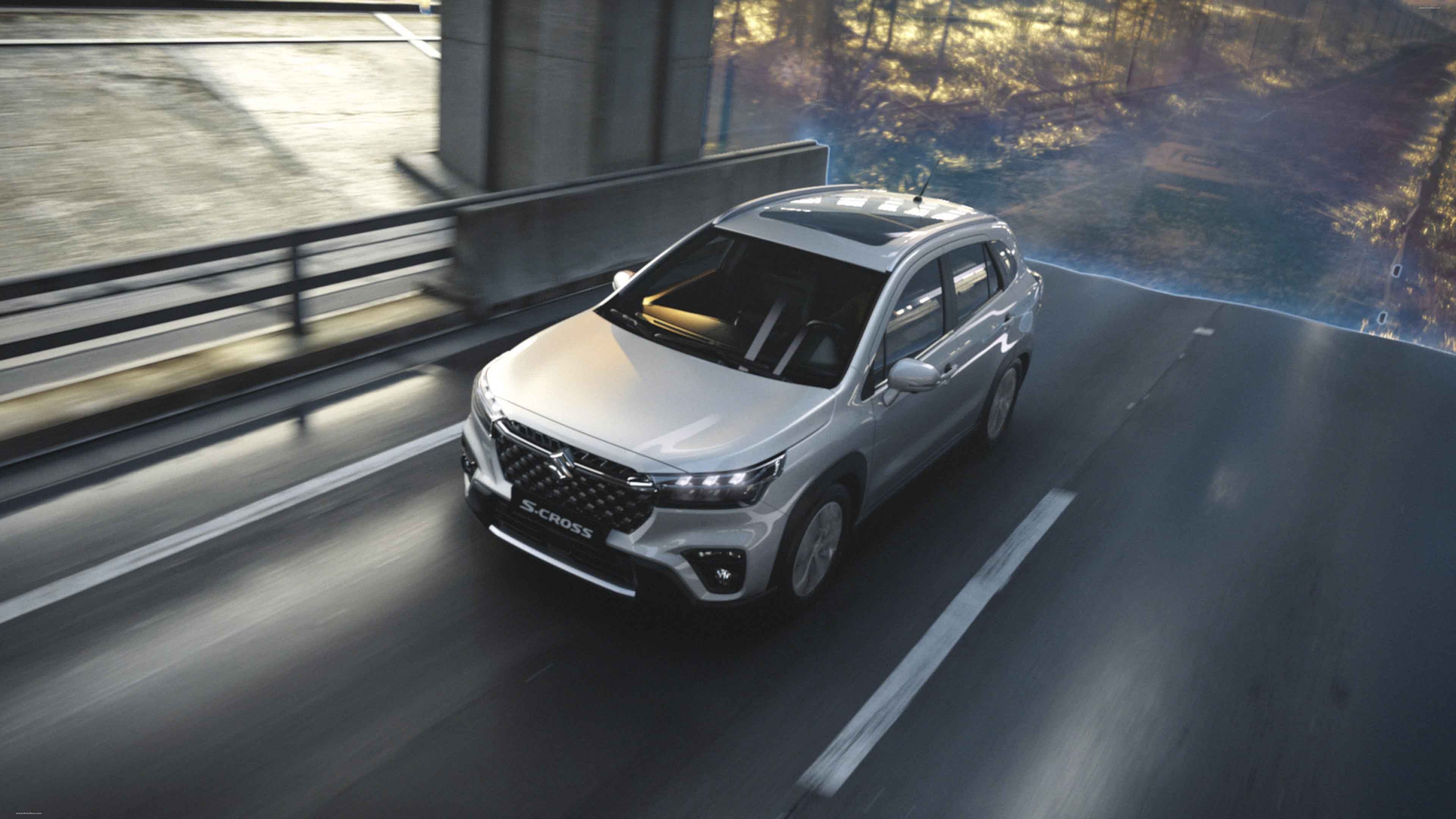 Suzuki S-Cross, Auto hybrid, Effortless style, Eco-friendly performance, 3840x2160 4K Desktop