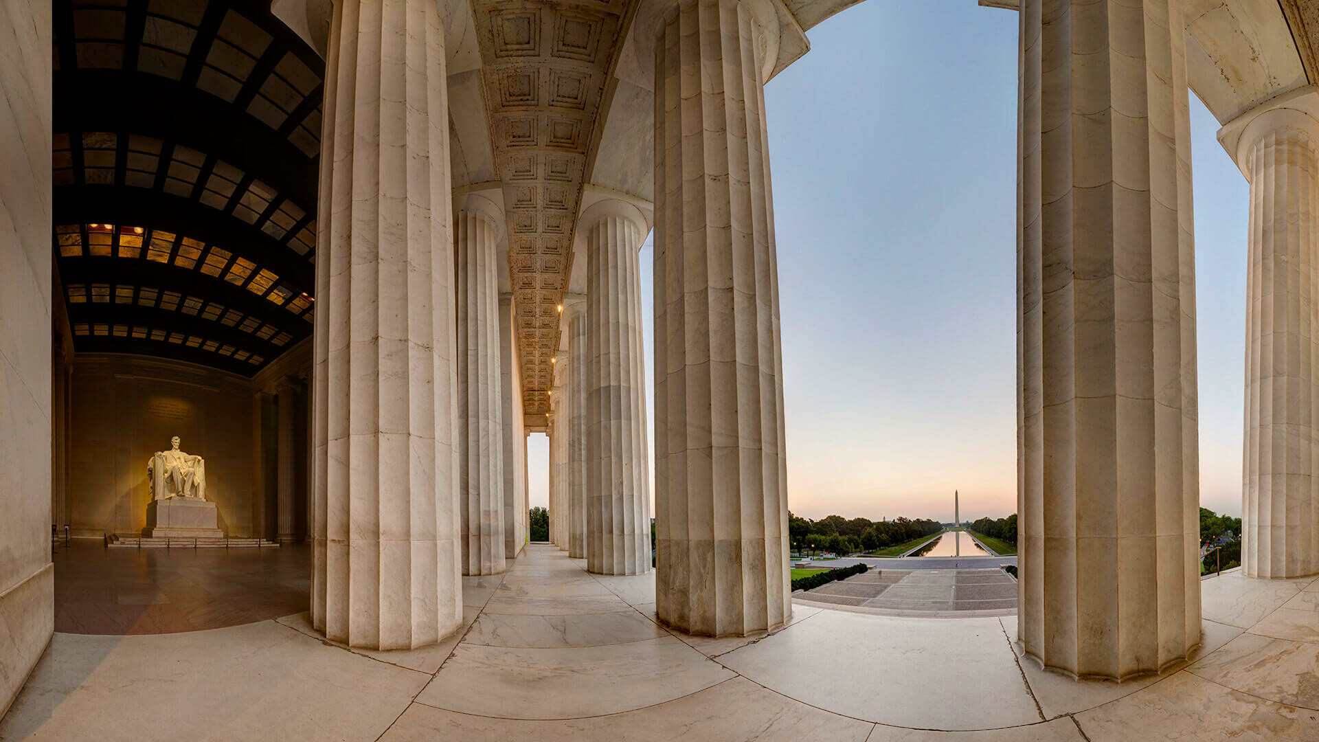 Сolumns, Lincoln Memorial Wallpaper, 1920x1080 Full HD Desktop