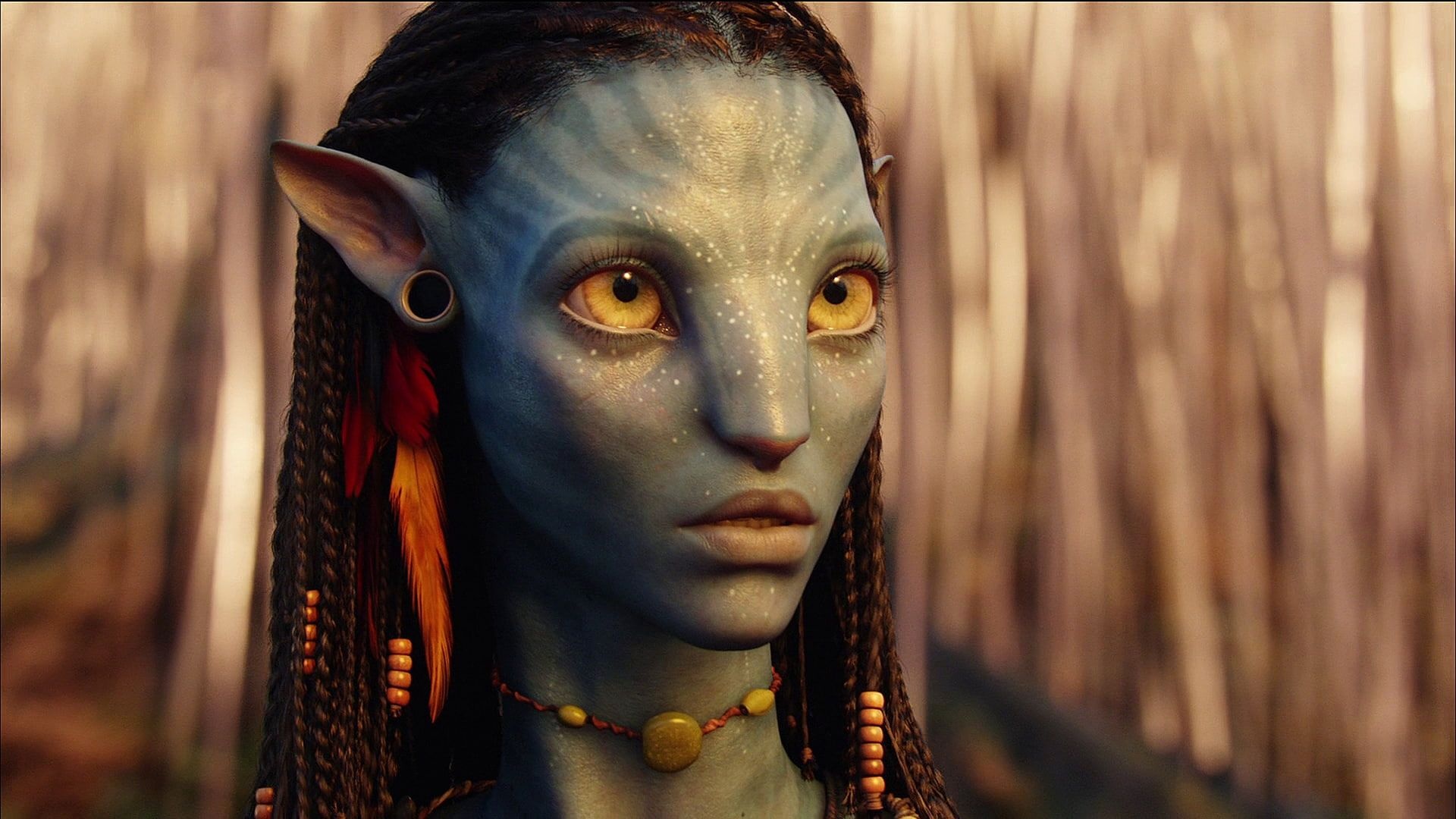 Avatar Neytiri, Navi face, Movie character, 1920x1080 Full HD Desktop