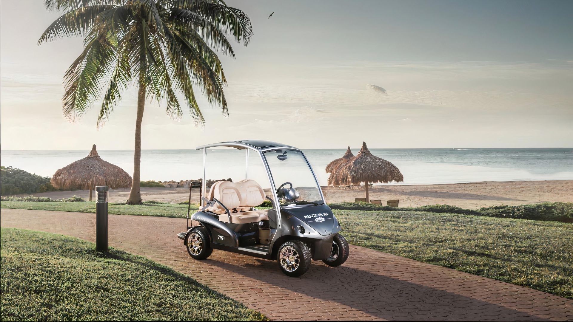 Garia 2-seater, Golf Cart Wallpaper, 1920x1080 Full HD Desktop