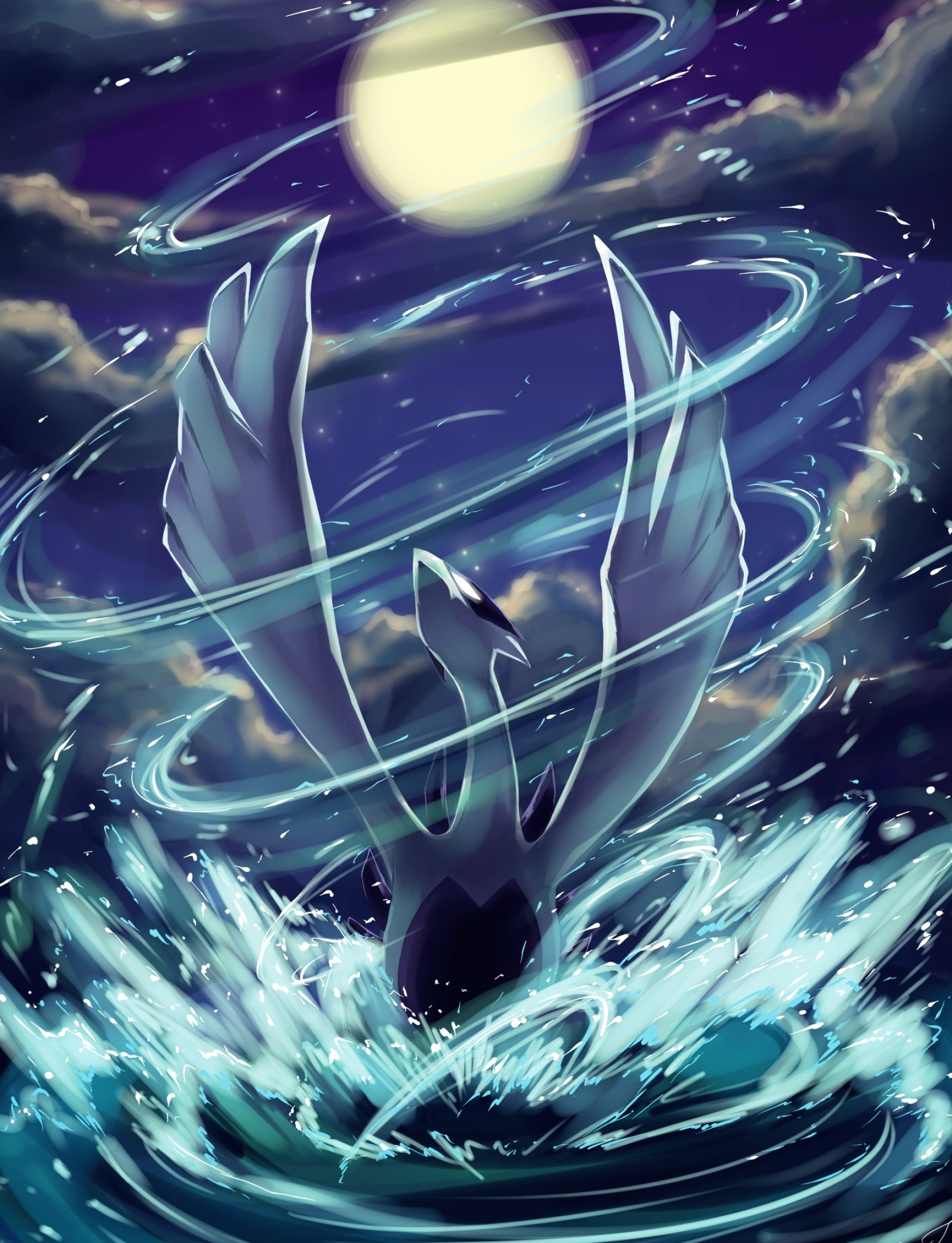 Lugia, Pokmon species, Image board, 1750x2280 HD Phone