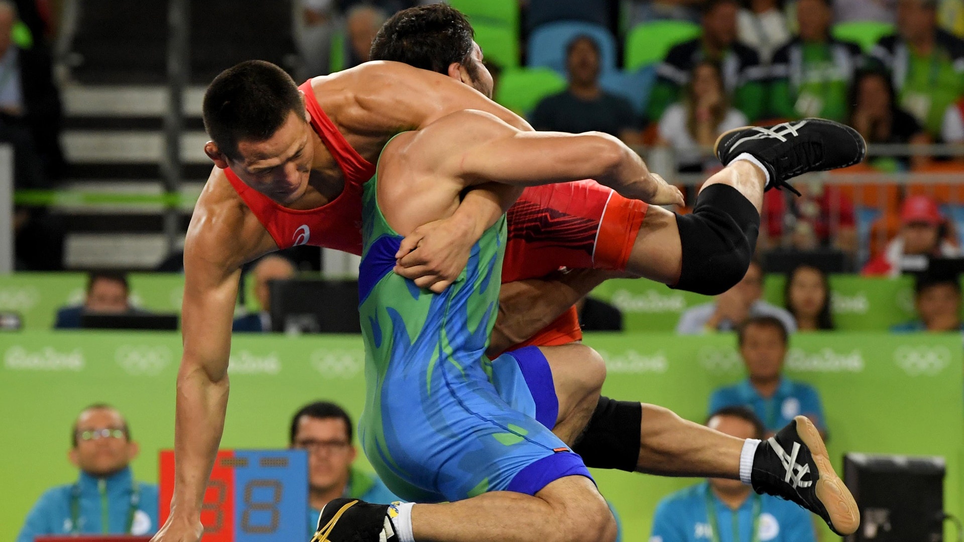 Wrestling scoring, NBC Olympics, Greco-Roman Wrestling, 1920x1080 Full HD Desktop