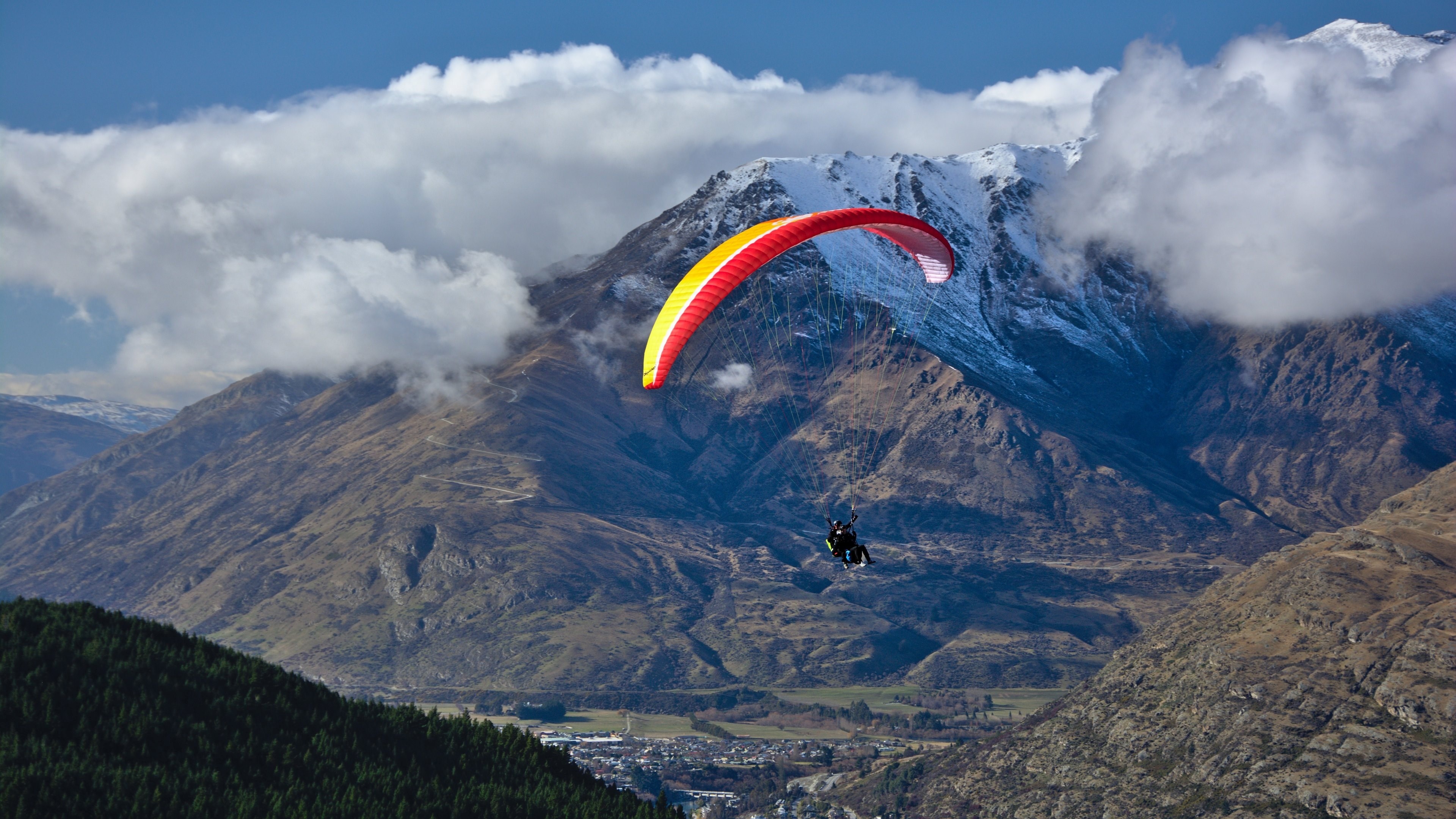 Paragliding sport, 4K ultra HD, High quality walls, Skyward soar, 3840x2160 4K Desktop