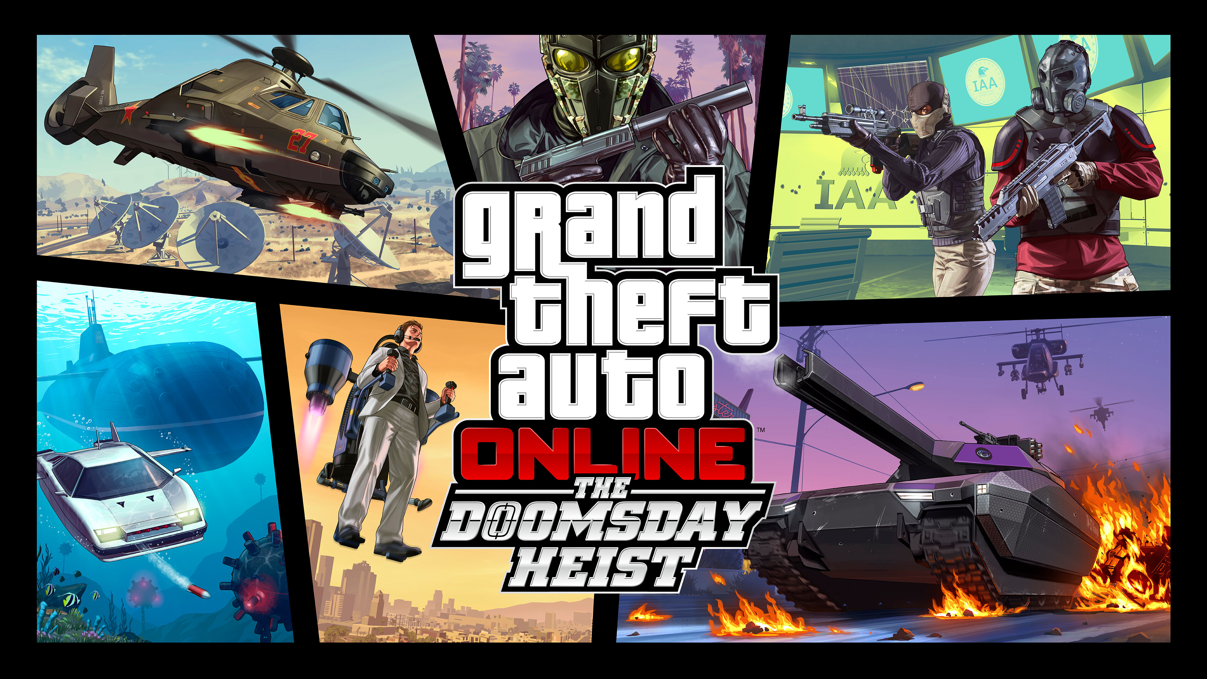 Doomsday heist, Grand Theft Auto Online, HD games wallpapers, 3840x2160 4K Desktop