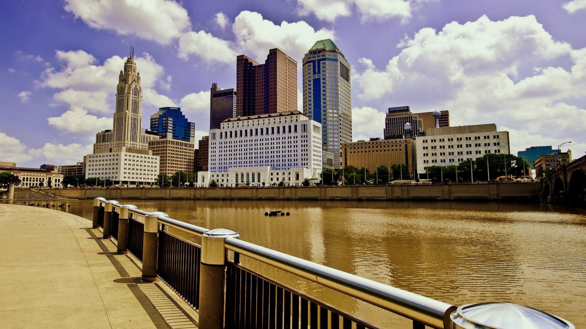 Columbus (Ohio), Travels, Skyline wallpapers, Columbus skyline, 1920x1080 Full HD Desktop