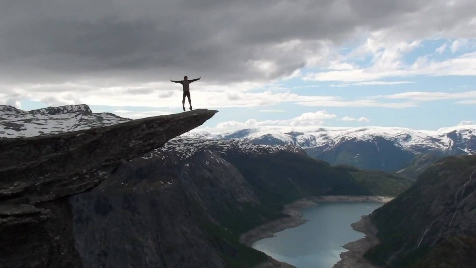 Trolltunga wonder, Hardanger's pride, Norwegian landscape, YouTube sensation, 1920x1080 Full HD Desktop