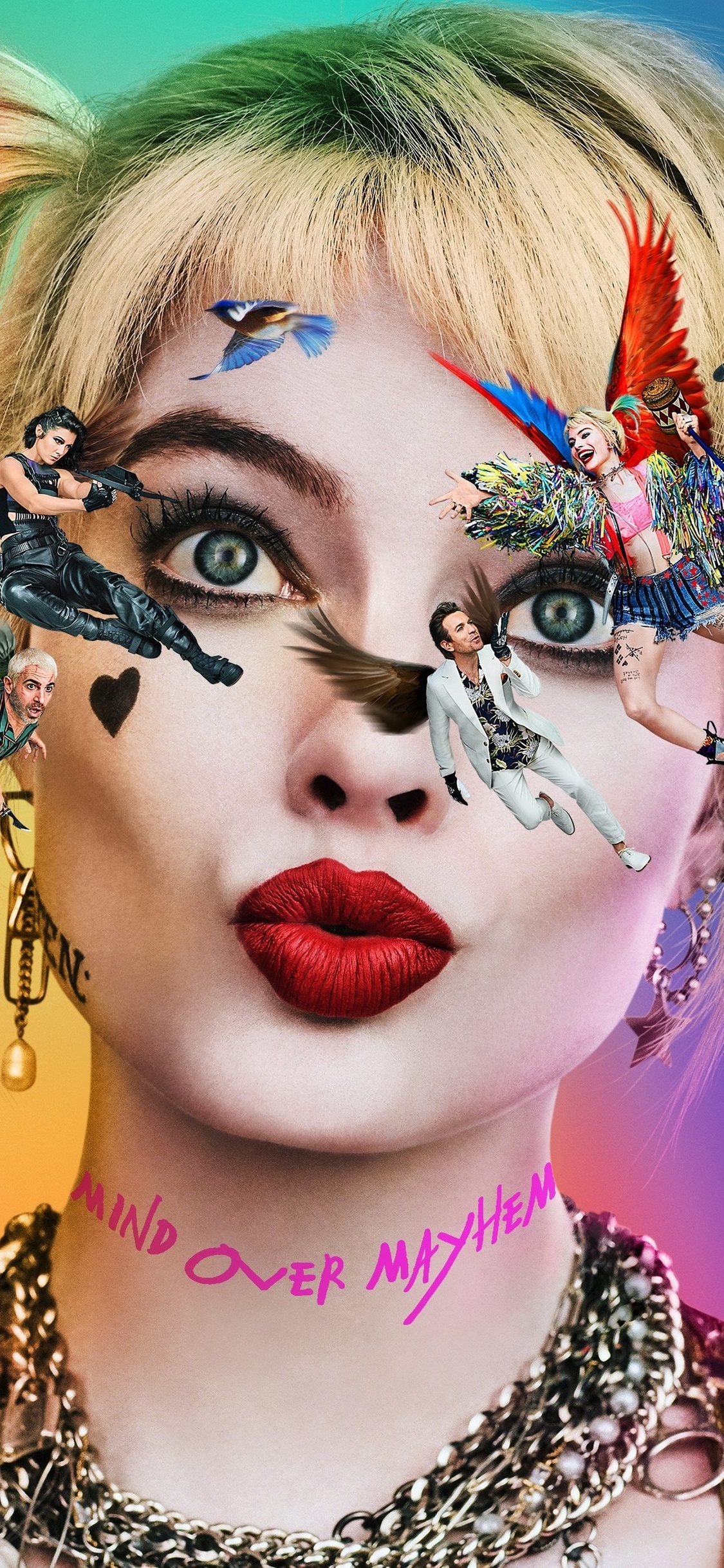 Birds of Prey 2020 movie, iPhone XS wallpapers, HD 4K, 1130x2440 HD Phone