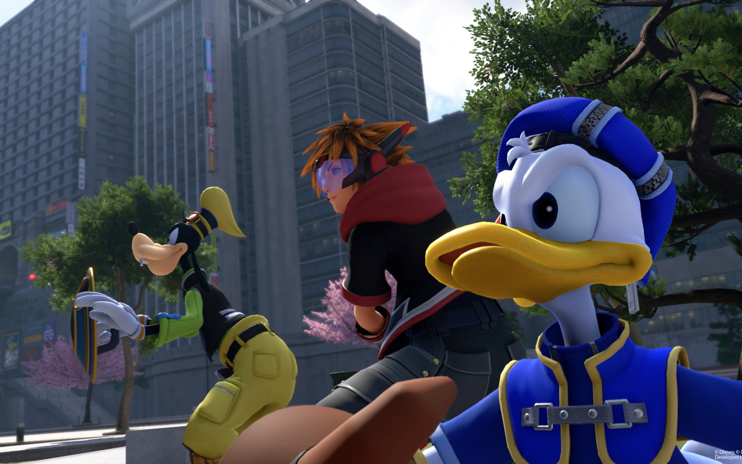 Goofy, Donald Duck, Kingdom Hearts III, MacBook Pro, 2560x1600 HD Desktop