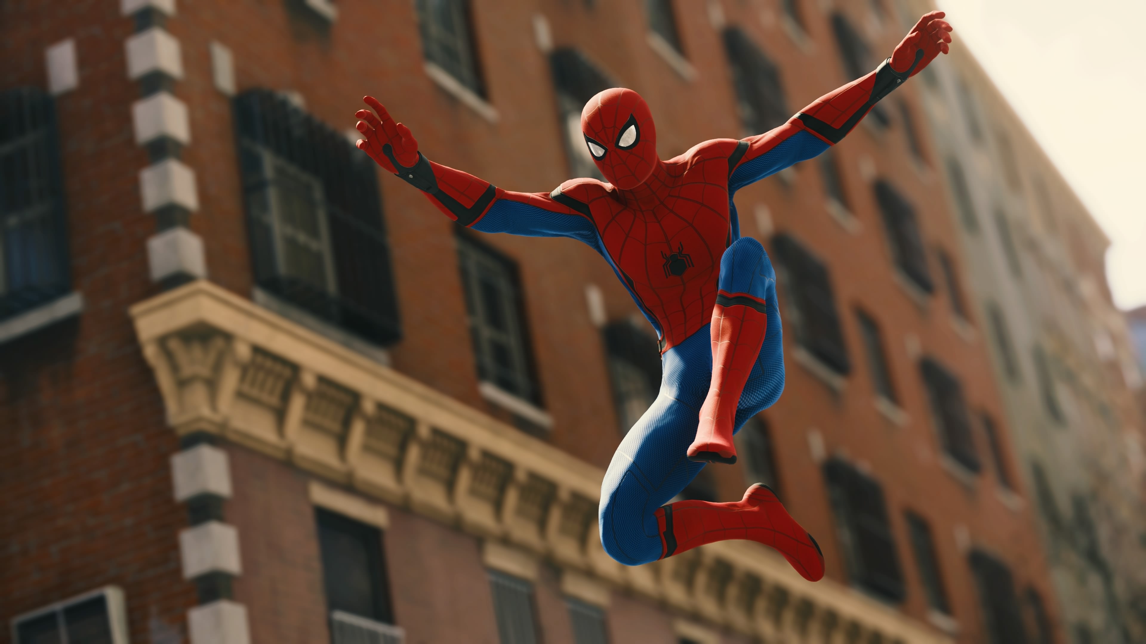 Spiderman, Jumping Wallpaper, 3840x2160 4K Desktop