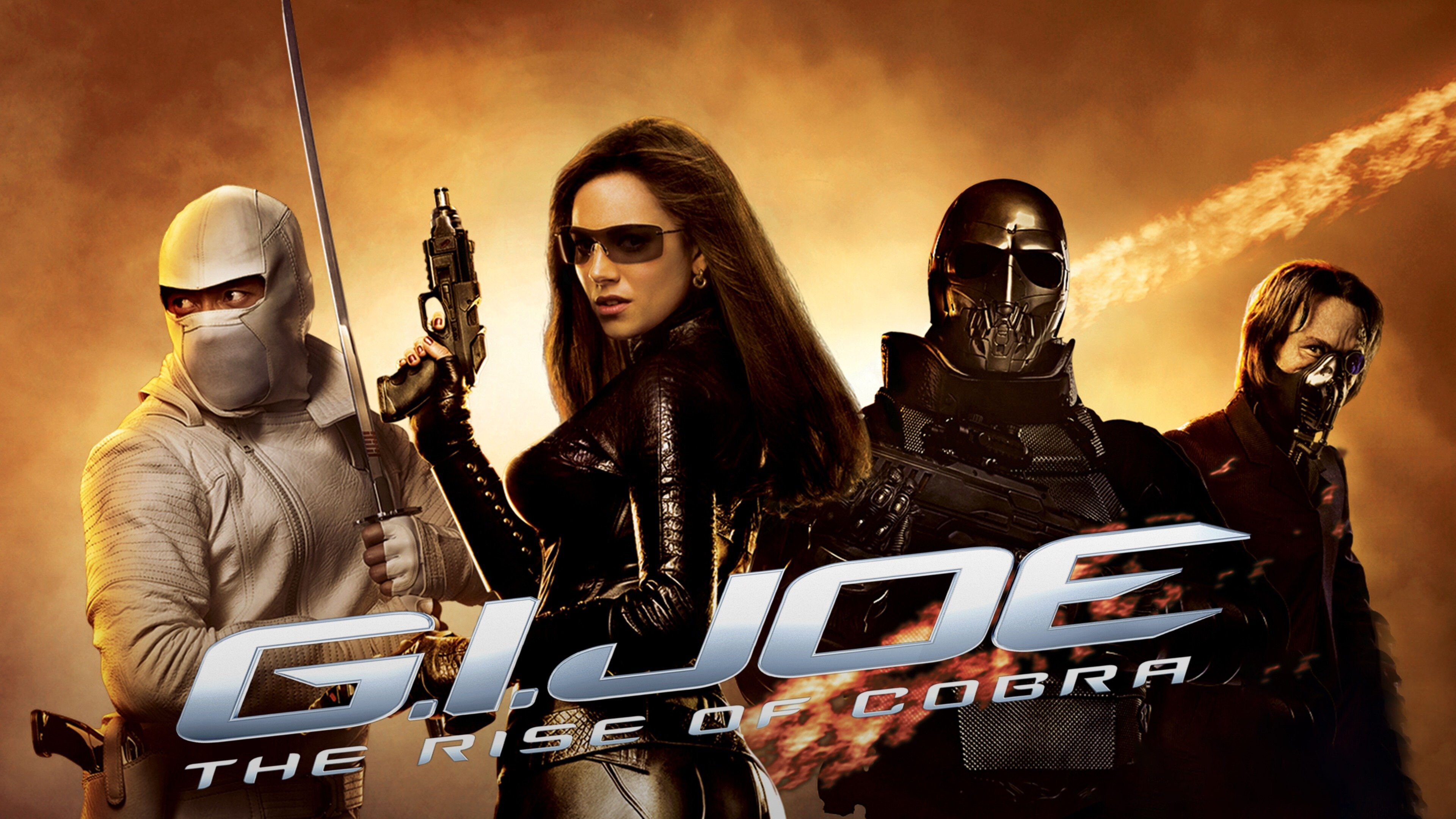 Action-packed movie, Rise of Cobra, Exciting storyline, Epic battle scenes, 3840x2160 4K Desktop