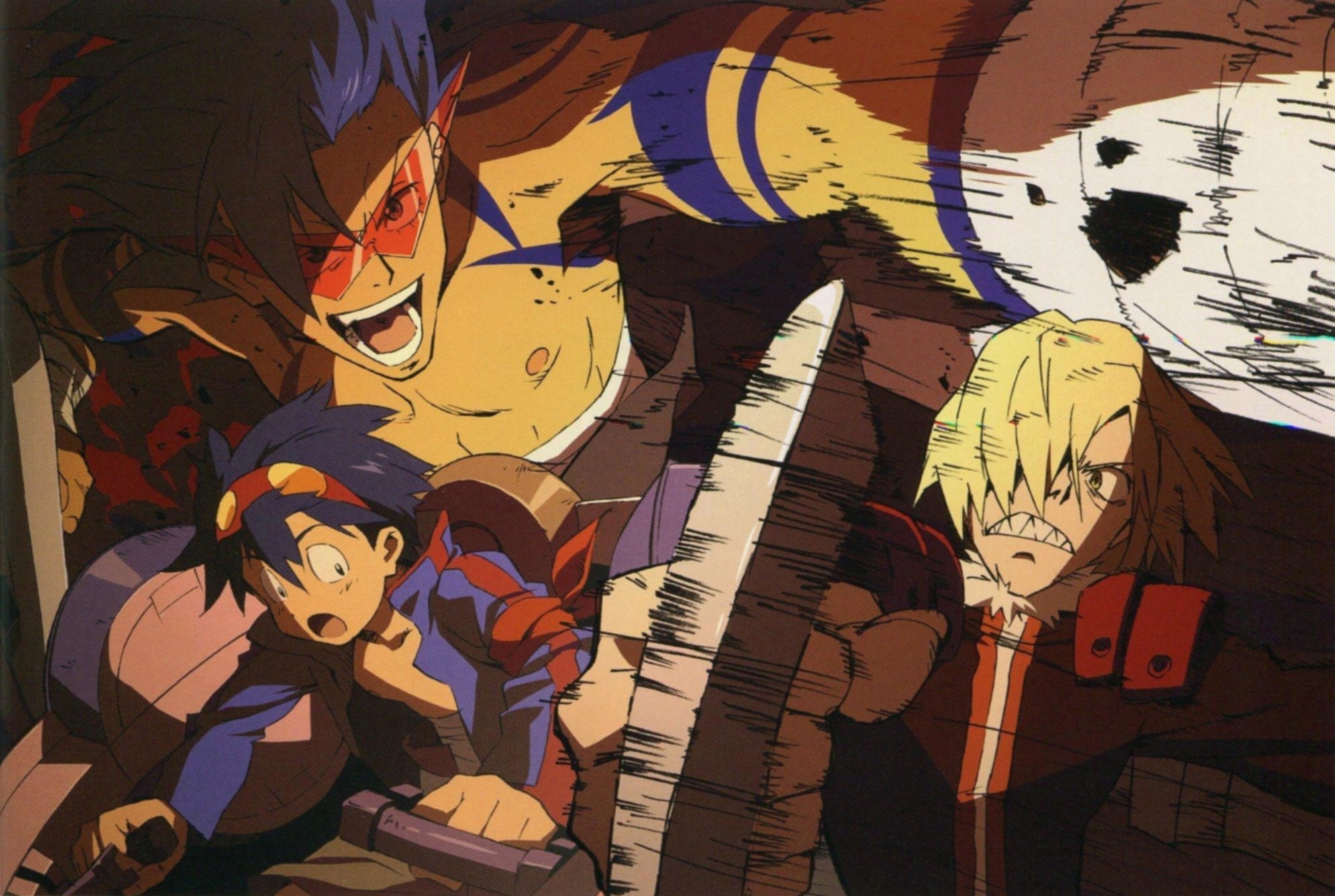 Tengen Toppa Gurren Lagann, Kamina's legacy, Simon and Viral, Free wallpapers, 1990x1340 HD Desktop