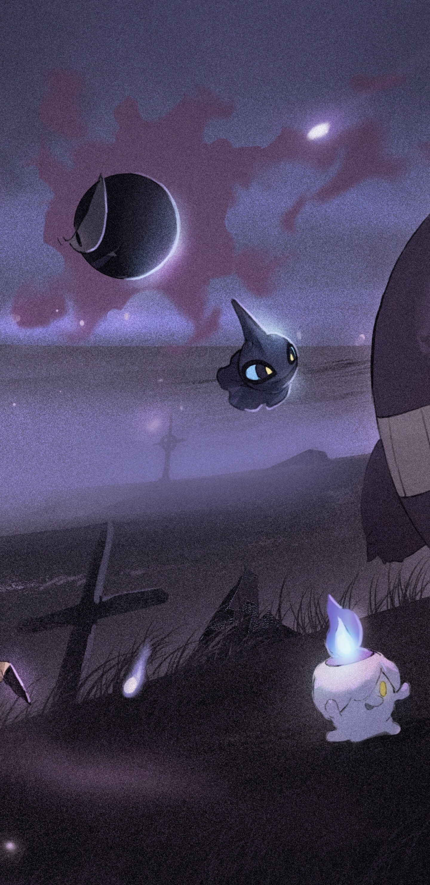 Litwick, Ghost Pokemon Wallpaper, 1440x2960 HD Phone