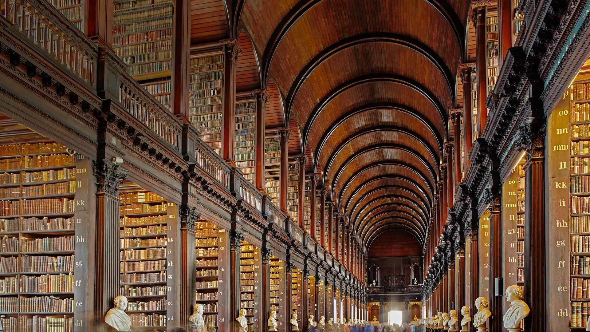 Library of Trinity College, Dublin Wallpaper, 1920x1080 Full HD Desktop