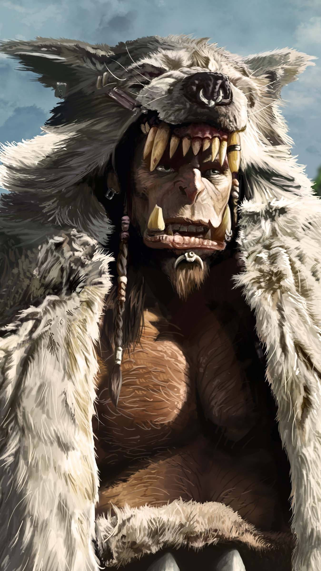 Durotan, Warcraft movie character, iPhone wallpaper, 1350x2400 HD Phone