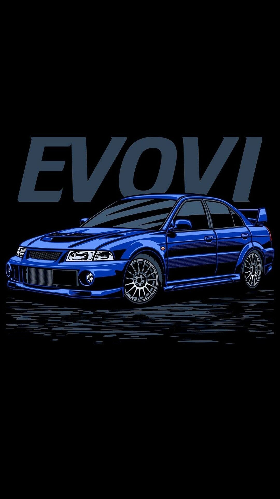 Mitsubishi Evo 6, Powerful speed machine, Sleek exterior design, High-performance automotive, 1080x1920 Full HD Phone