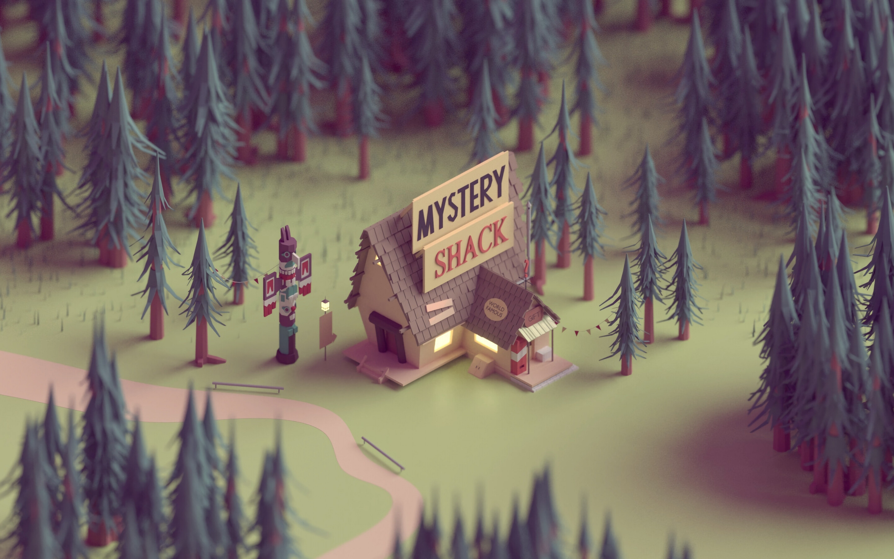 Gravity Falls, TV show wallpaper, Mac Pro Retina display, 2880x1800 HD Desktop