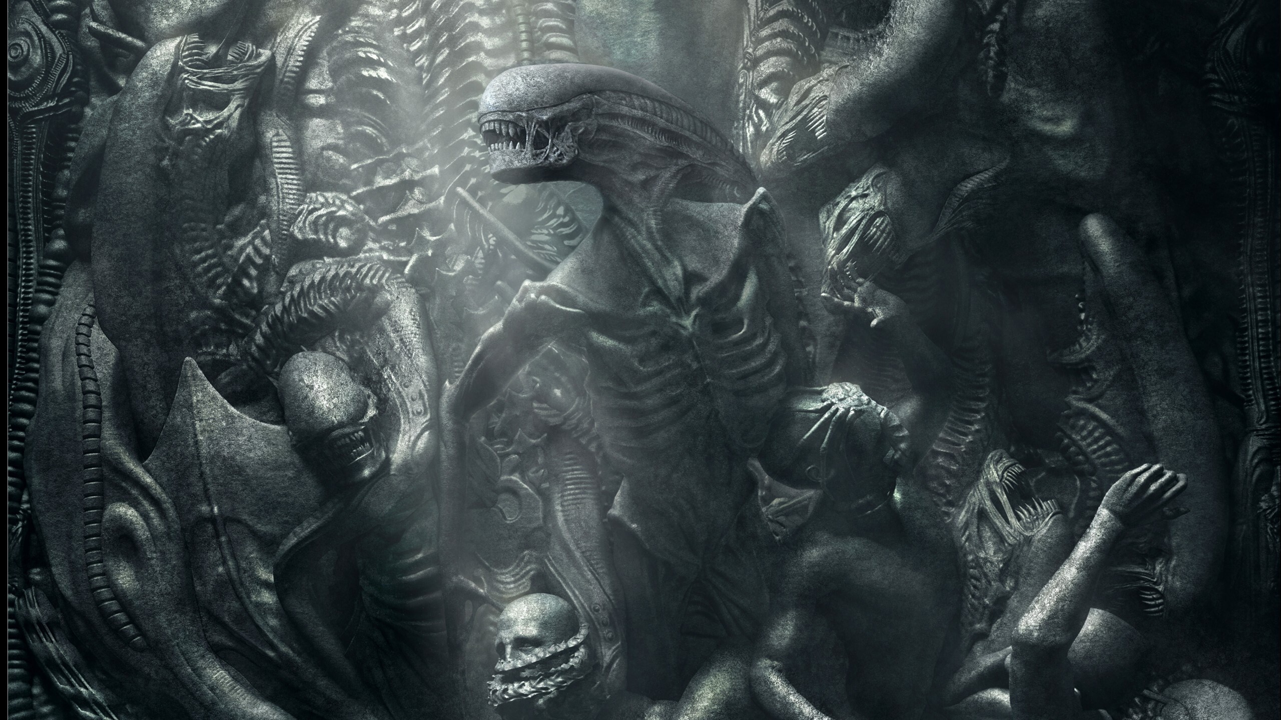 Alien: Covenant, H.R. Giger Wallpaper, 2560x1440 HD Desktop