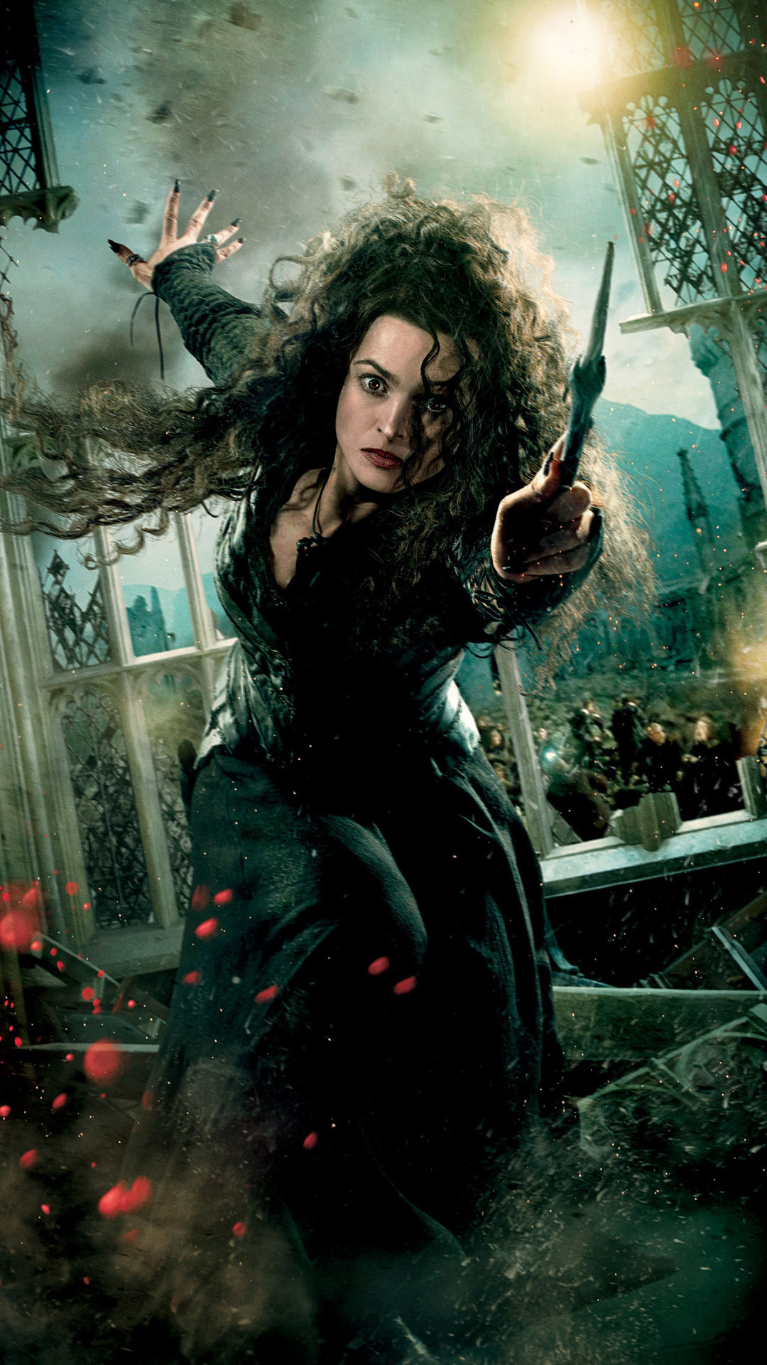 Belatrix Lestrange, Harley Quinn, Helena Bonham Carter, Margot Robbie, 1080x1920 Full HD Phone