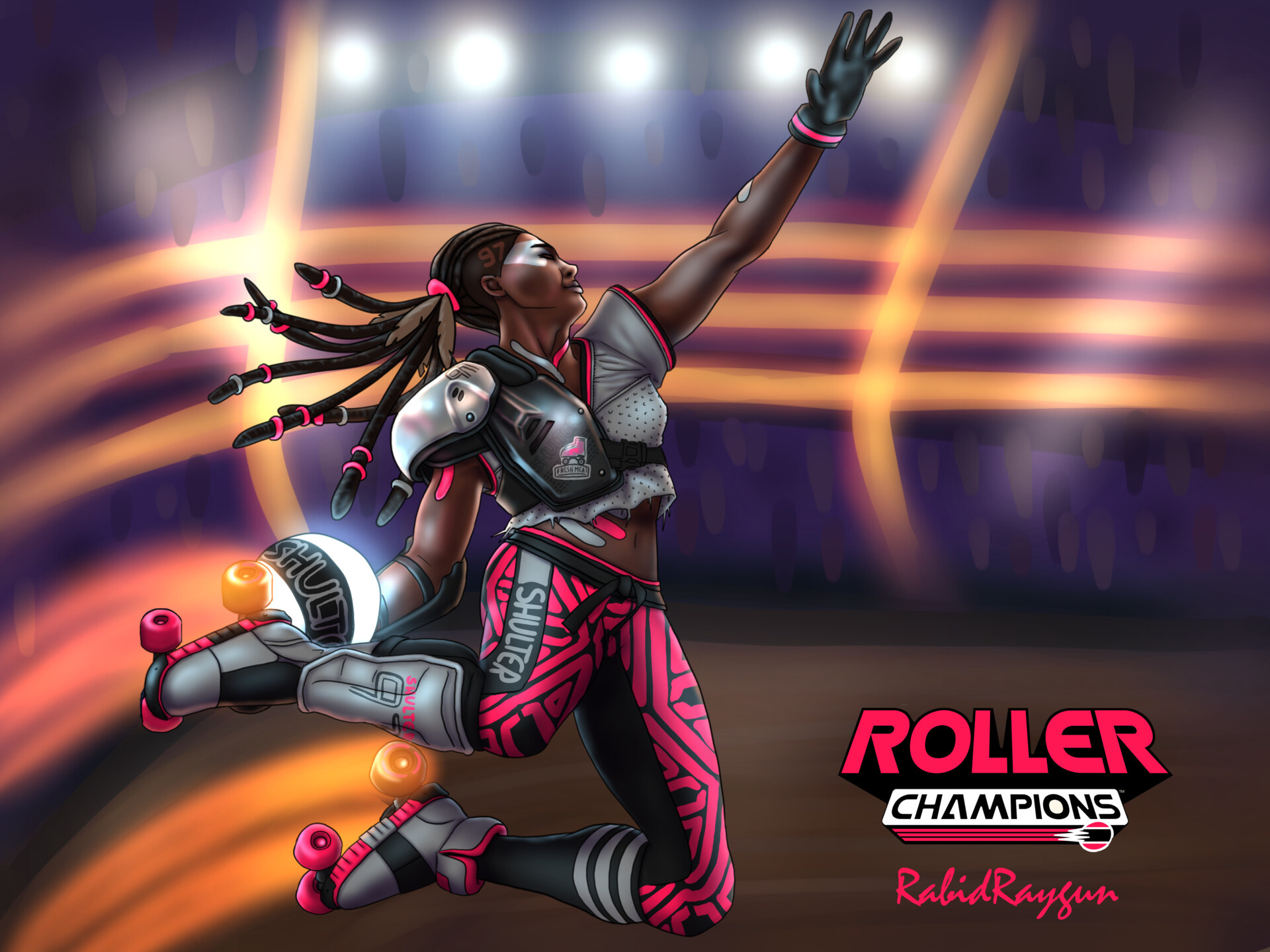 Roller Champions, Artistically crafted, Fanart showcase, Gaming masterpiece, 1920x1440 HD Desktop