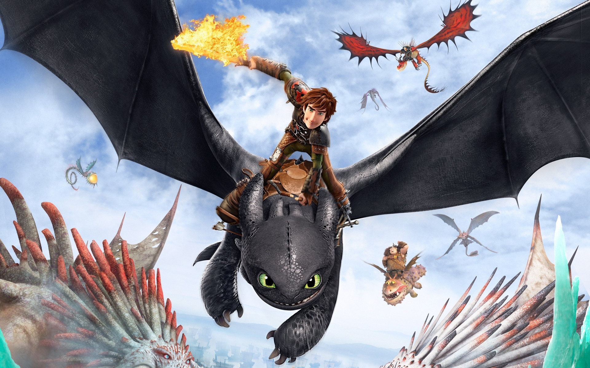 DreamWorks Dragons, Fantasy creatures, Desktop wallpaper, Adventure, 1920x1200 HD Desktop