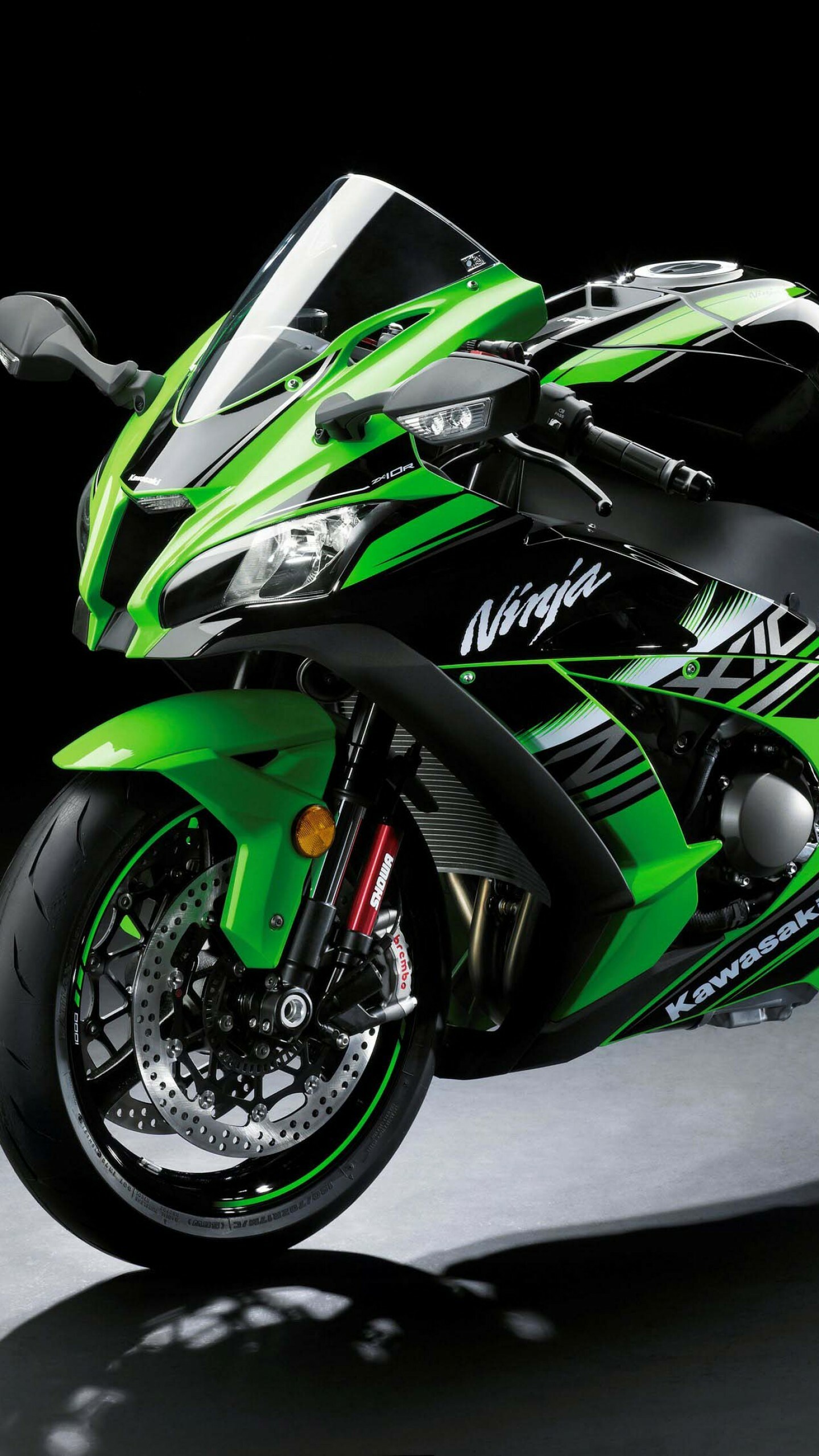 Kawasaki ZX-10R Intermot 2016, WorldSBK green, Best bikes, Cars & Bikes, 1440x2560 HD Phone