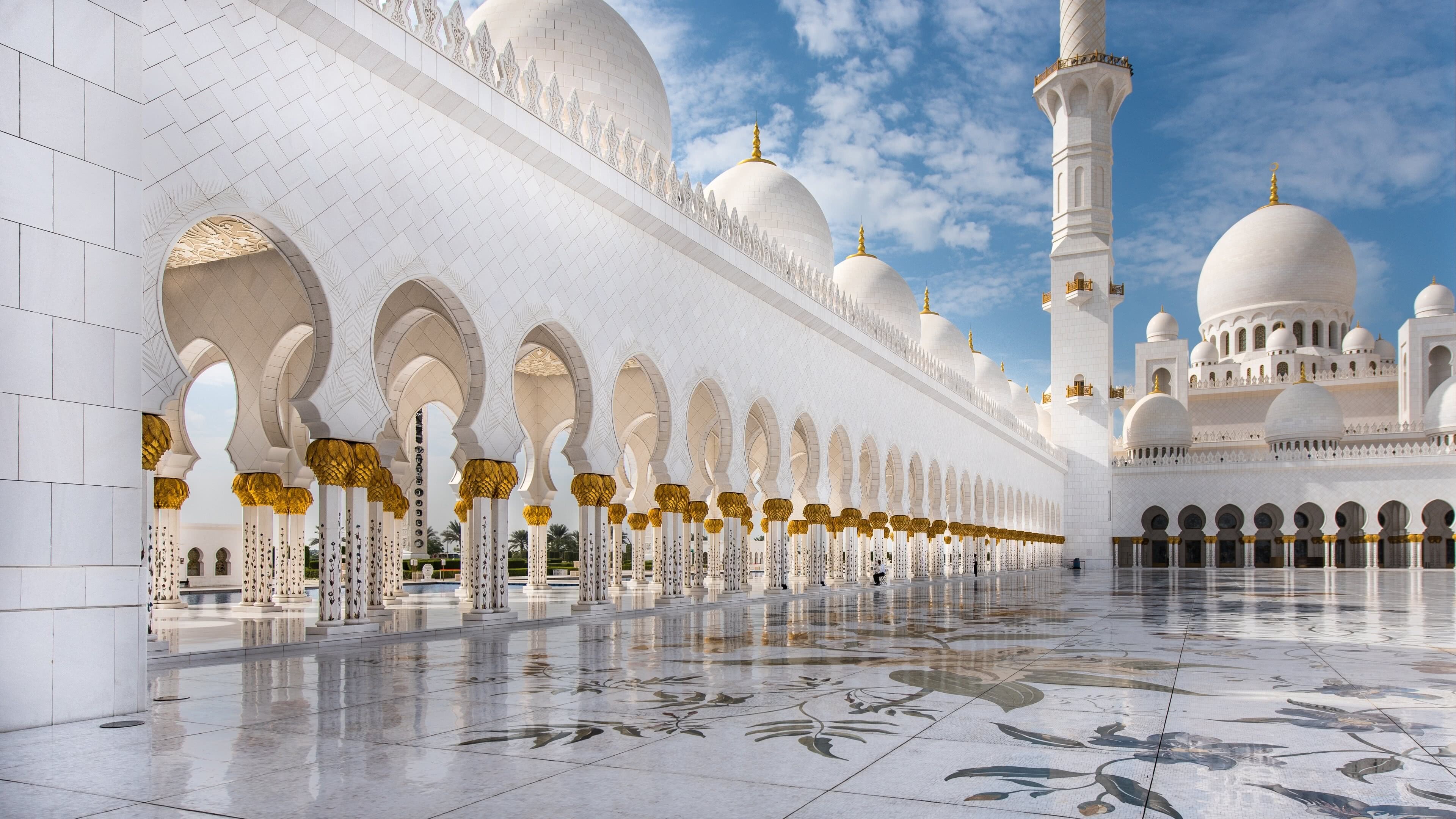 United Arab Emirates, Sheikh Zayed Mosque, UHD wallpaper, 3840x2160 4K Desktop