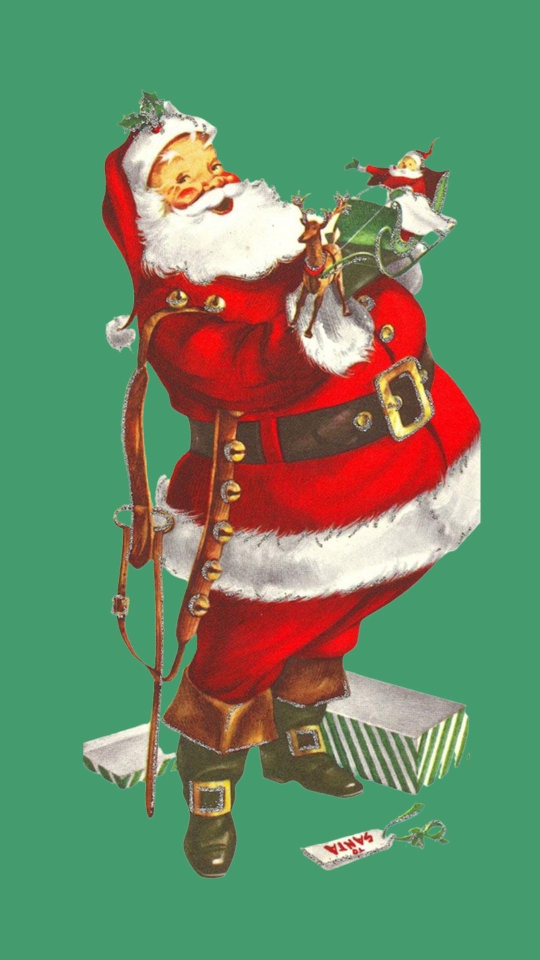 Santa Claus, Cute Phone Wallpaper, 1080x1920 Full HD Phone