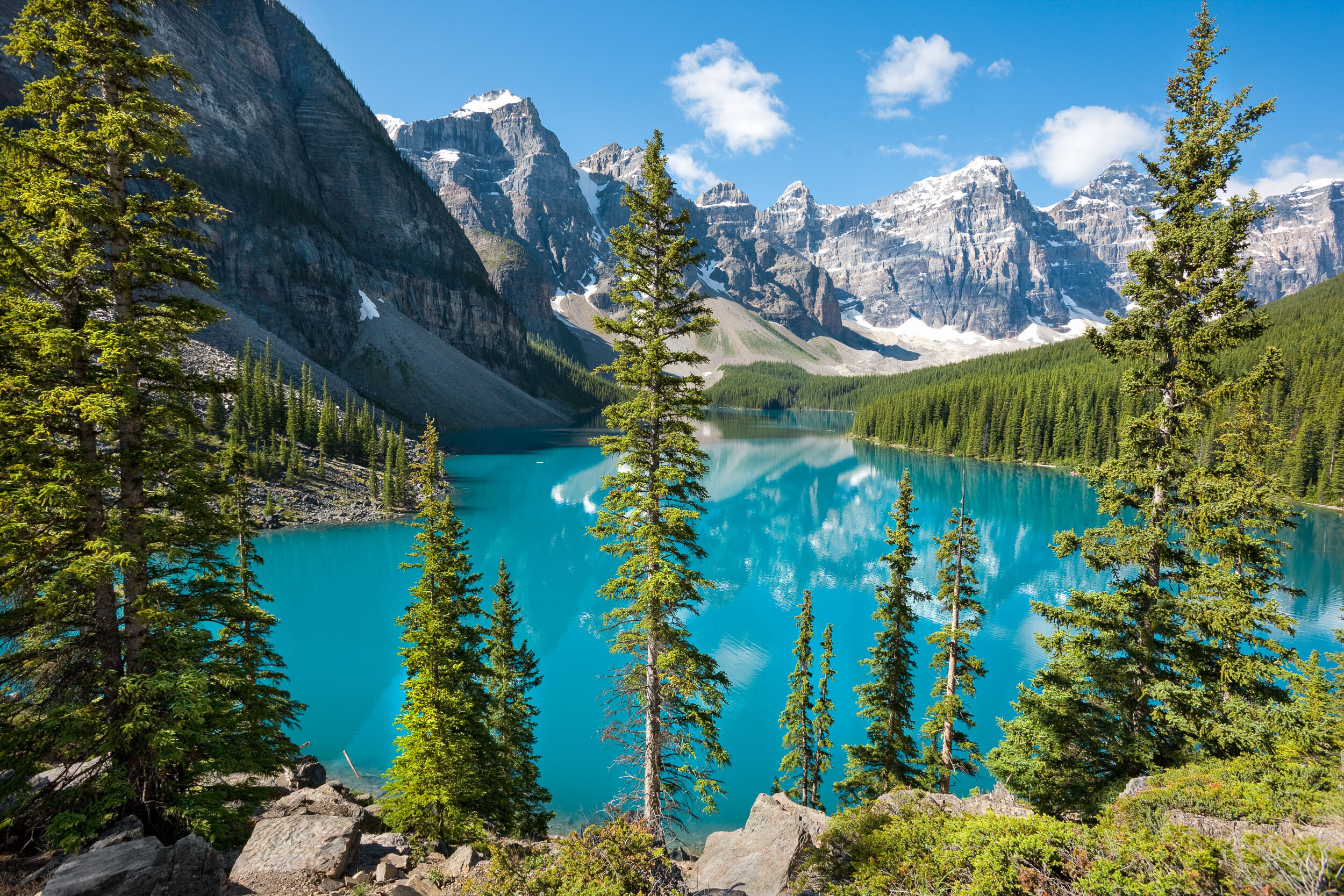 Moraine Lake (Travels), Carl Amoth photography, Lake wallpapers, Serene landscapes, 2500x1670 HD Desktop