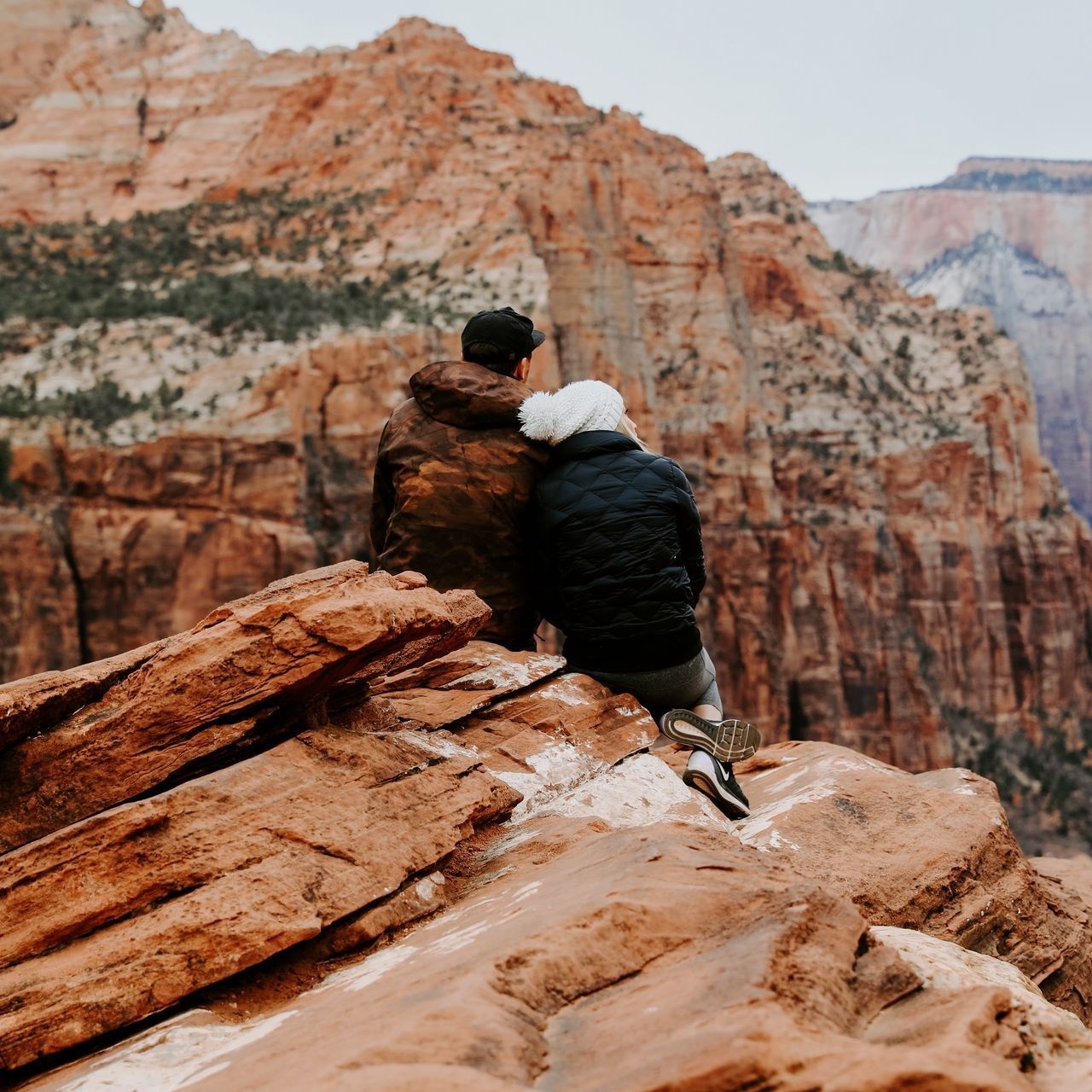 Grand Canyon, Travel Couple Wallpaper, 1280x1280 HD Phone