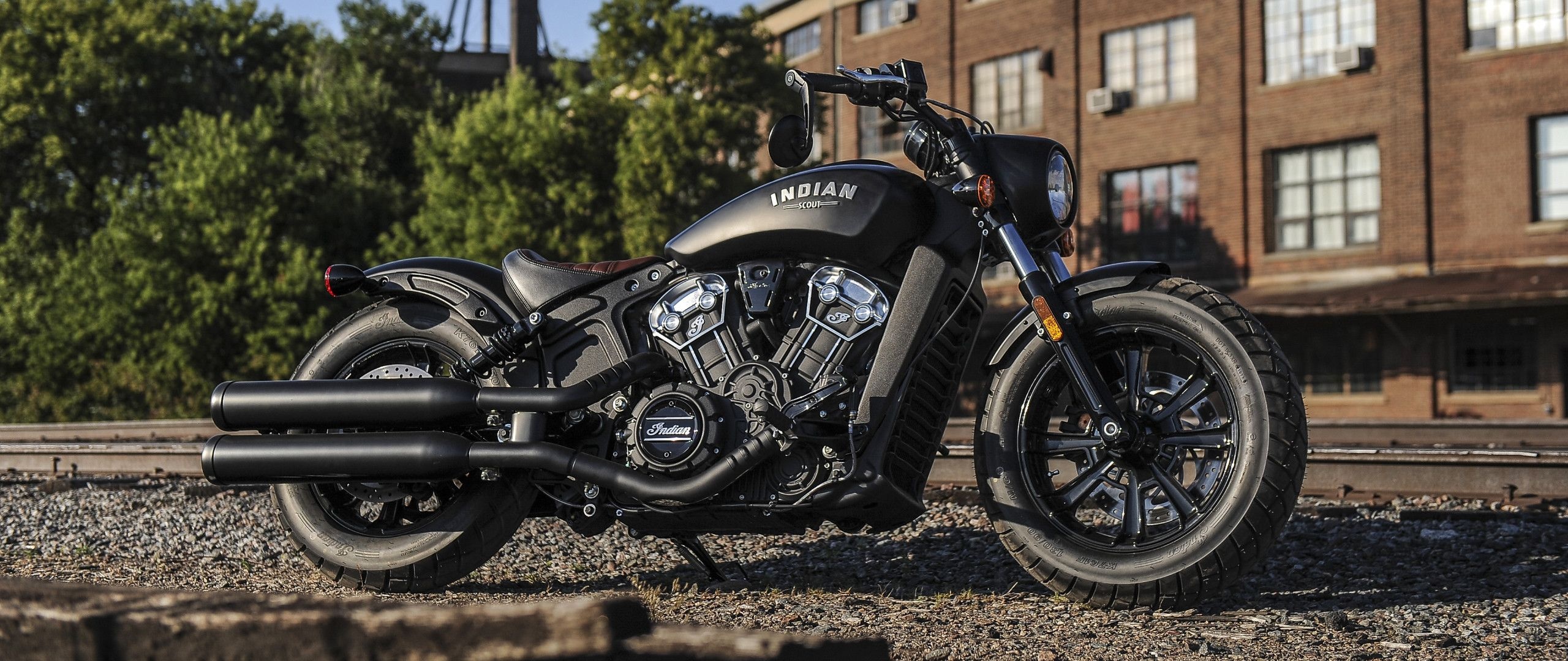 Indian Scout Bobber, Motorcycle wallpapers, 2560x1080 Dual Screen Desktop