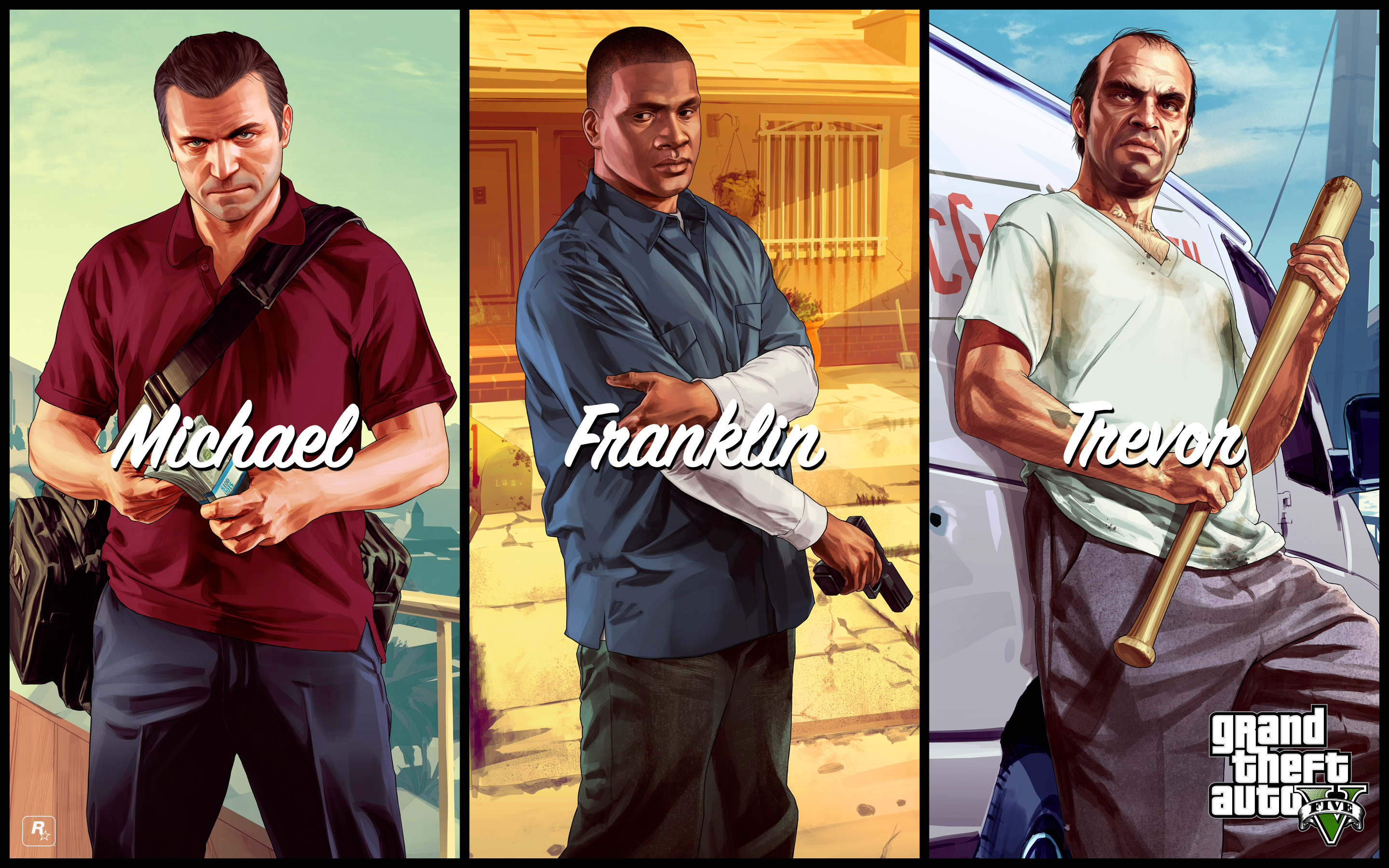 GTA V HD wallpaper, Stunning graphics, Immersive gameplay, Epic adventures, 2880x1800 HD Desktop