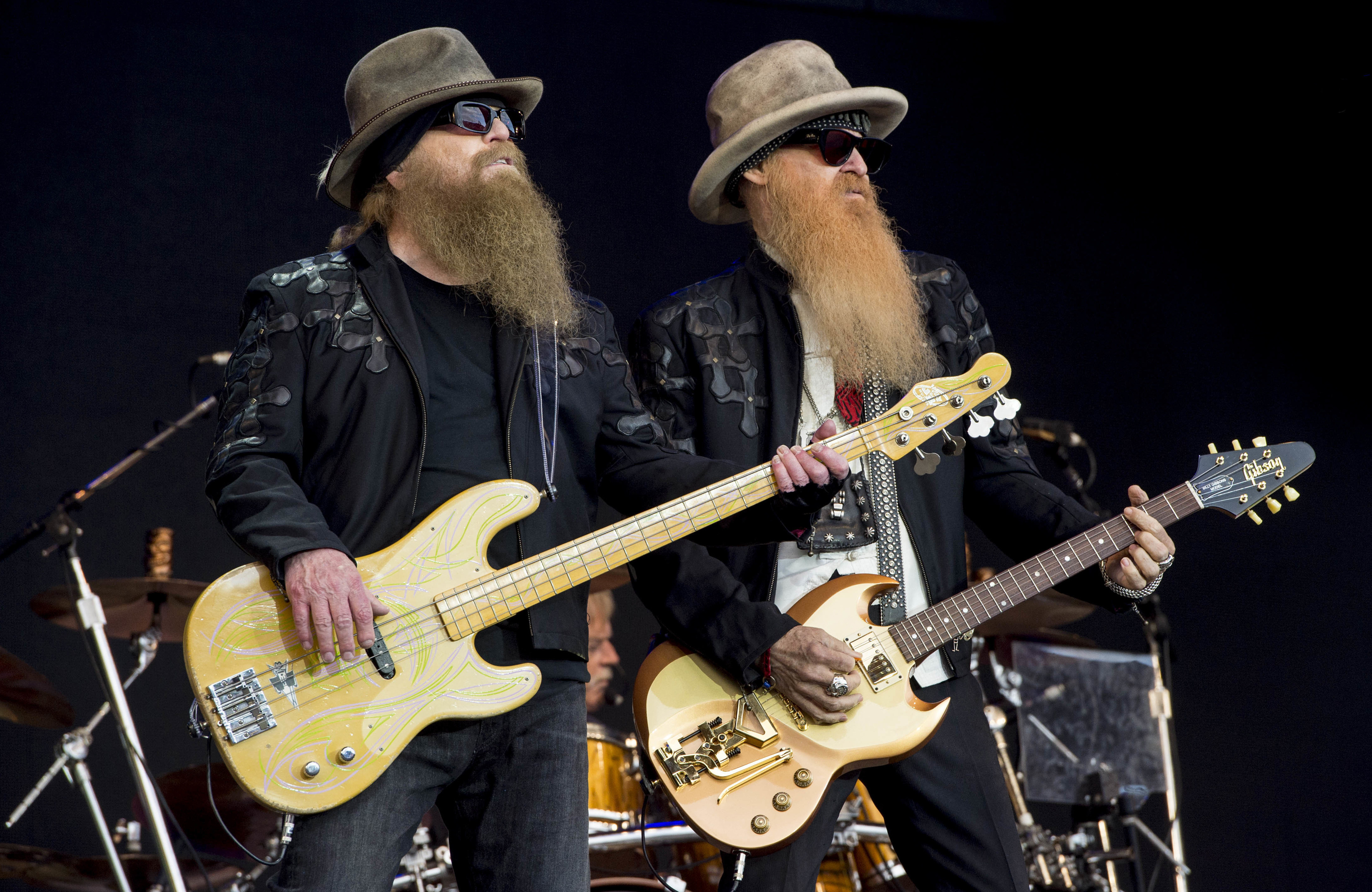 Billy Gibbons, ZZ Top bassist, Dusty Hill, 3000x1950 HD Desktop