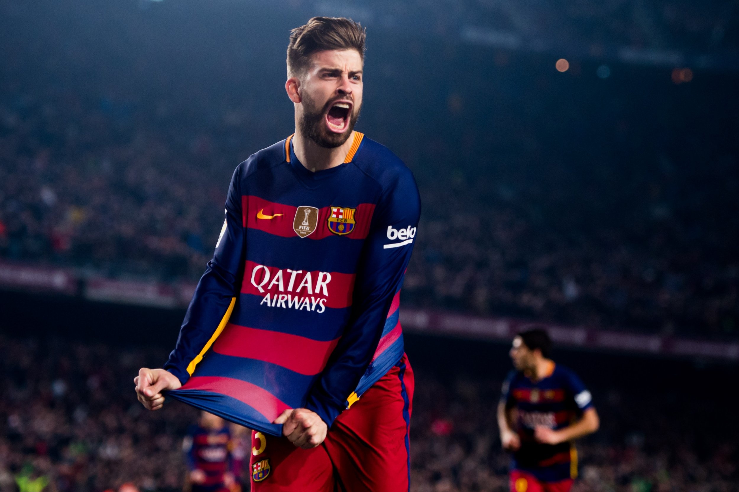 Camp Nou, Gerard Pique Wallpaper, 2500x1670 HD Desktop