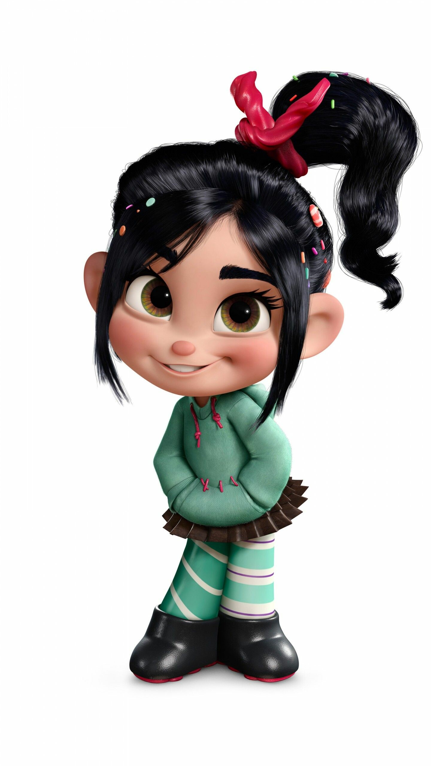 Wreck-It Ralph, Vanellope von Schweetz, Animated film, Disney princesses, 1440x2560 HD Phone