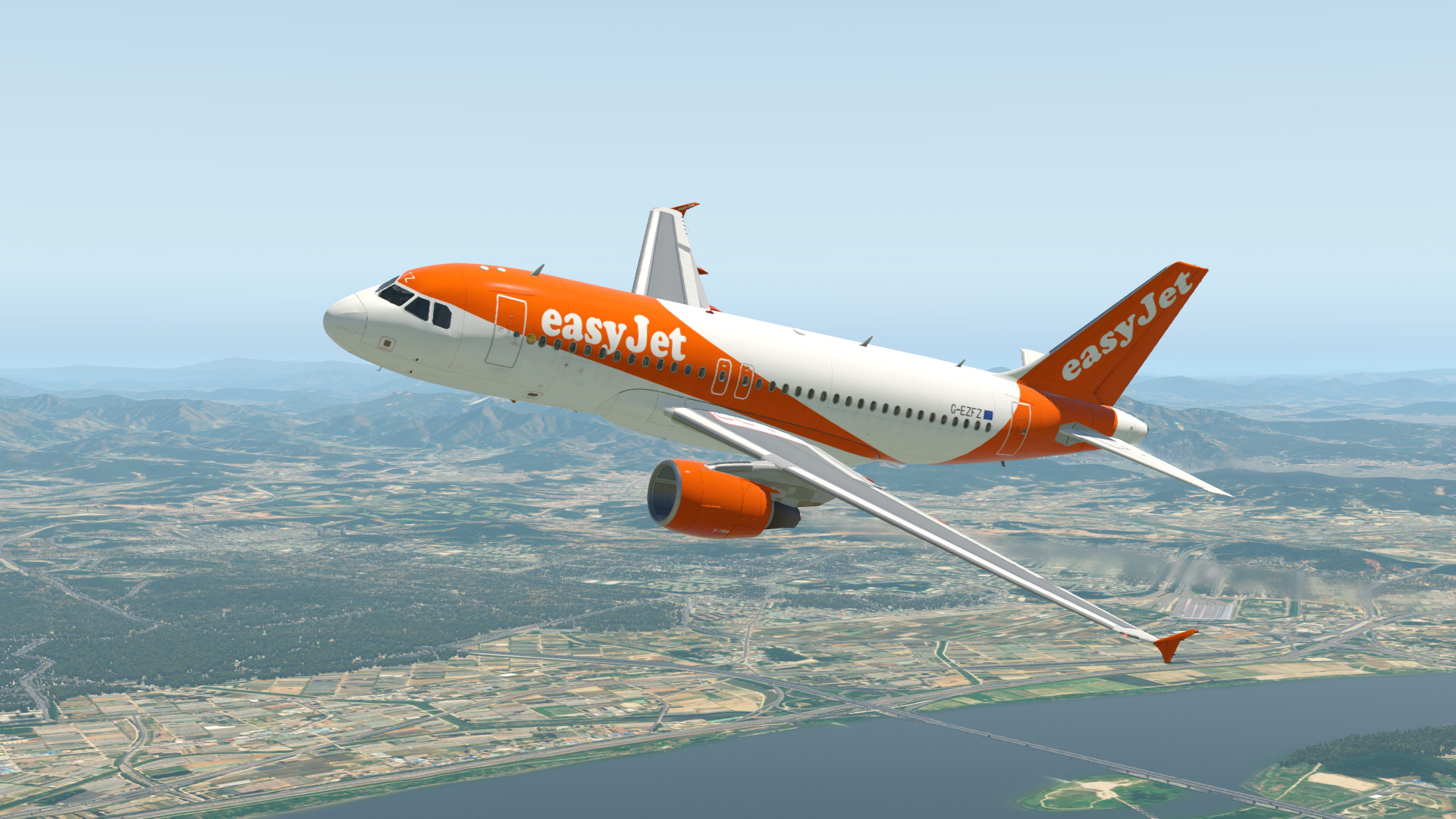 EasyJet Switzerland, Toliss A319, Aircraft skins, Liveries forum, 1920x1080 Full HD Desktop