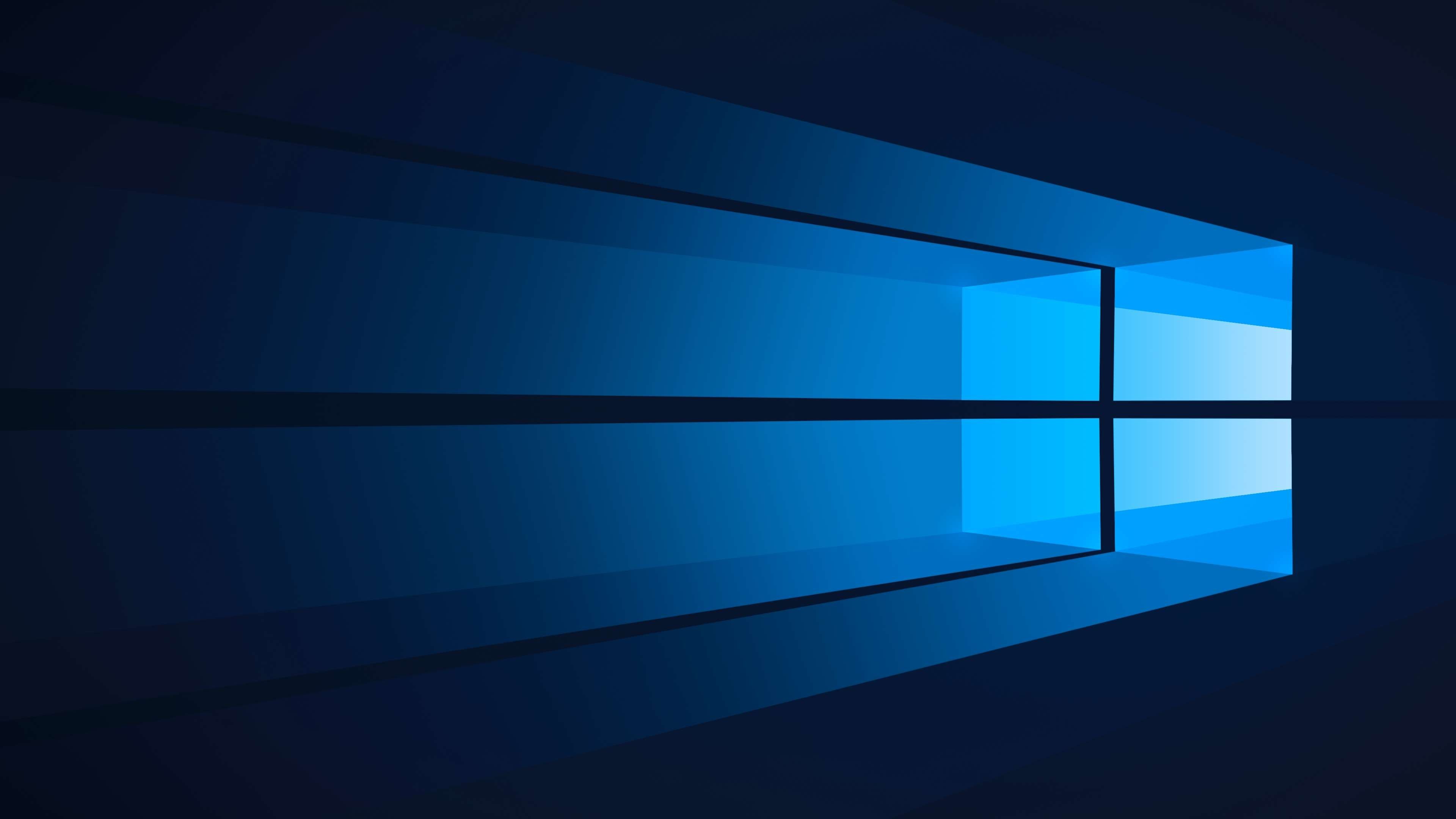 Windows, Blue Wallpaper, 3840x2160 4K Desktop