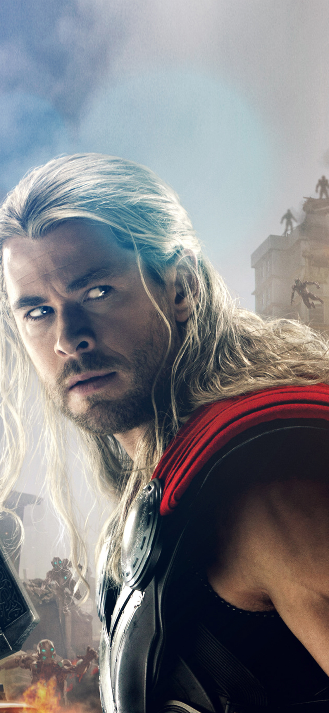 Chris Hemsworth, Avengers: Age of Ultron, Thor, AK69, 1130x2440 HD Phone