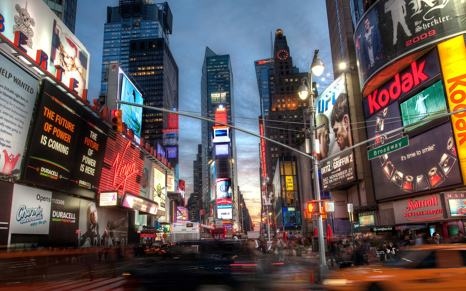 New York City streets, Energetic atmosphere, Tourist favorite, Vibrant colors, 1920x1200 HD Desktop