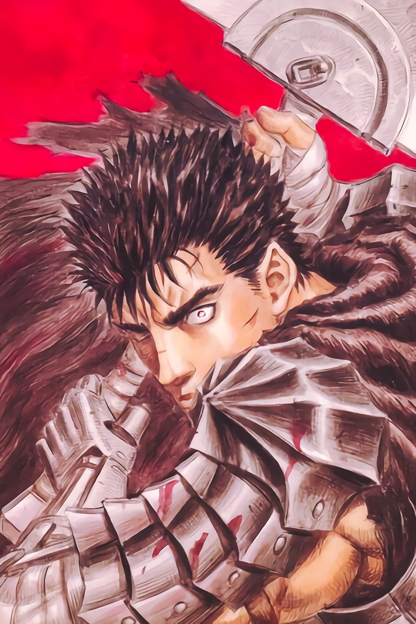 Berserk, Nostalgic vibes, Retro aesthetics, Anime fanart, 1370x2050 HD Phone