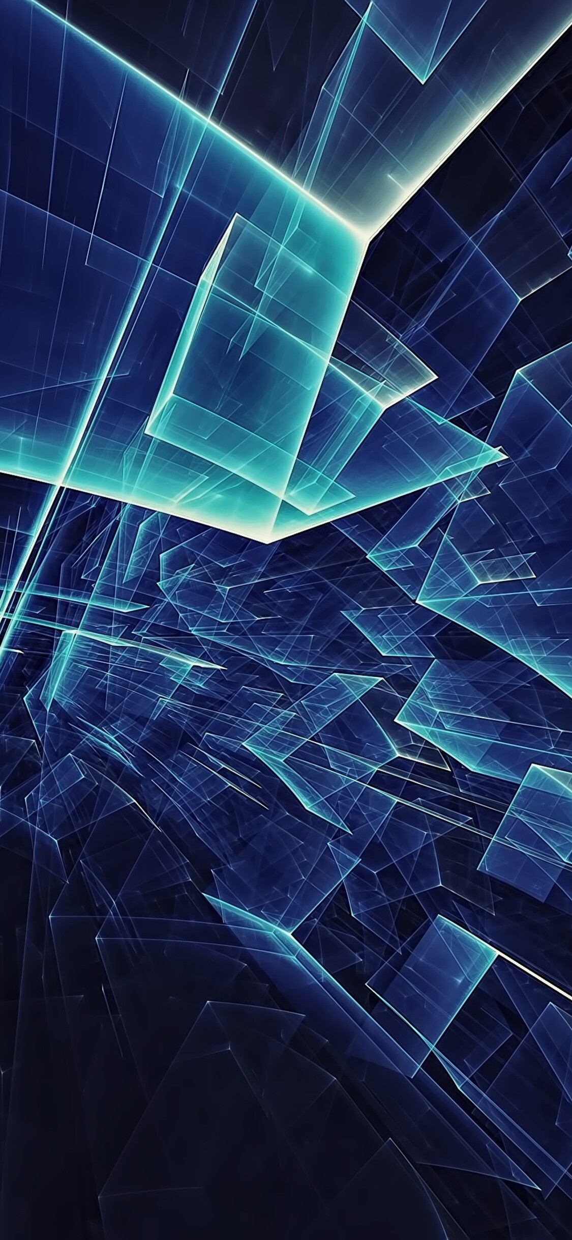 Abstract geometry glass, iPhone XS wallpaper, HD and 4K resolution, Futuristic aesthetics, 1130x2440 HD Phone