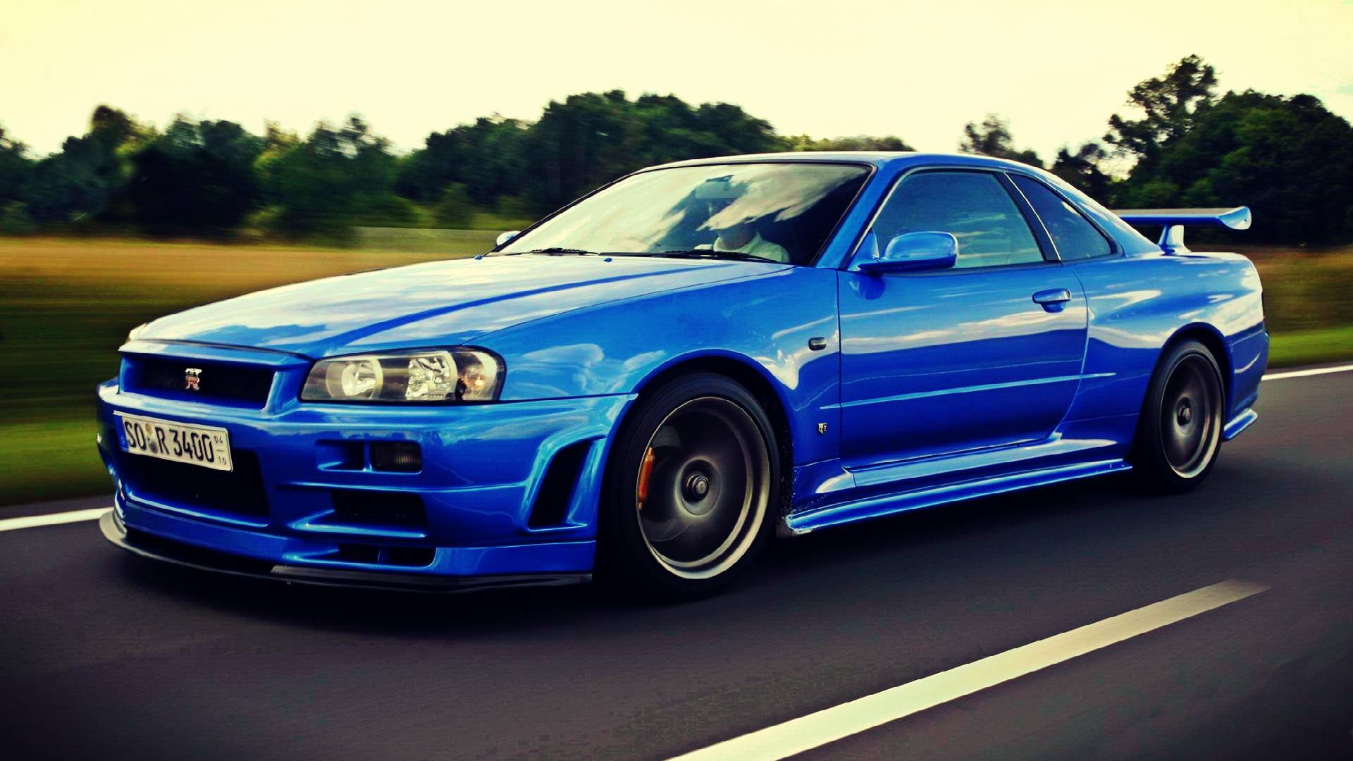 R34 Side View, GTR Skyline Wallpaper, 1920x1080 Full HD Desktop