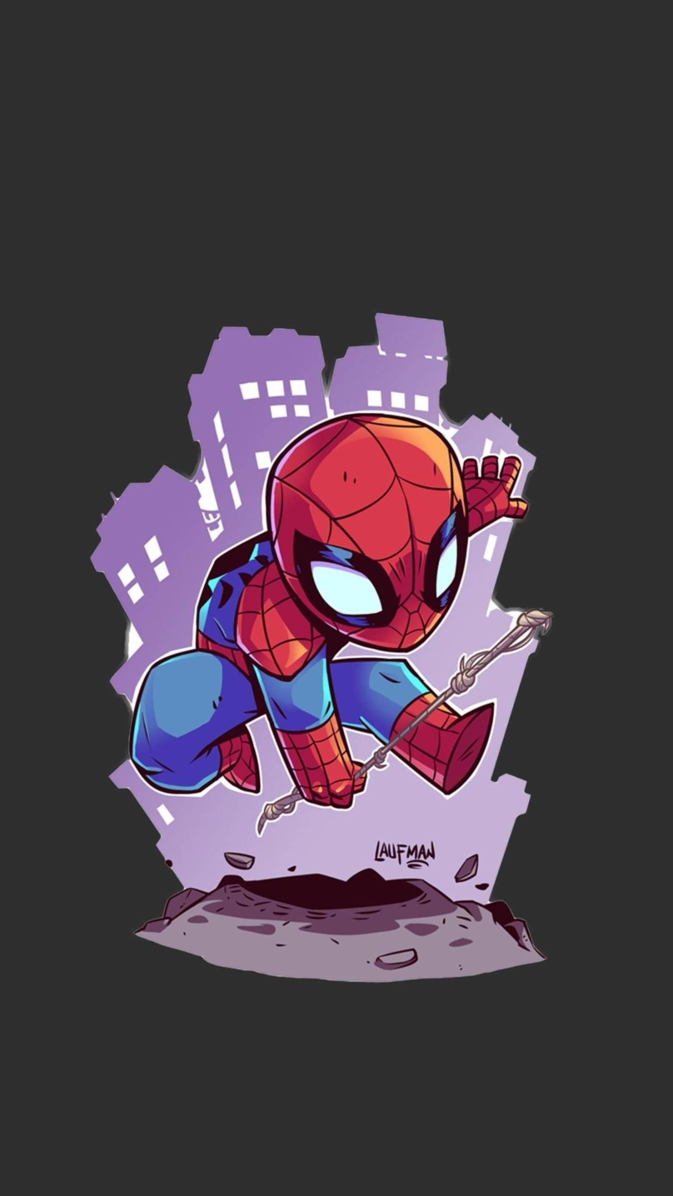 Chibi, Superhero Wallpaper, 2160x3840 4K Phone