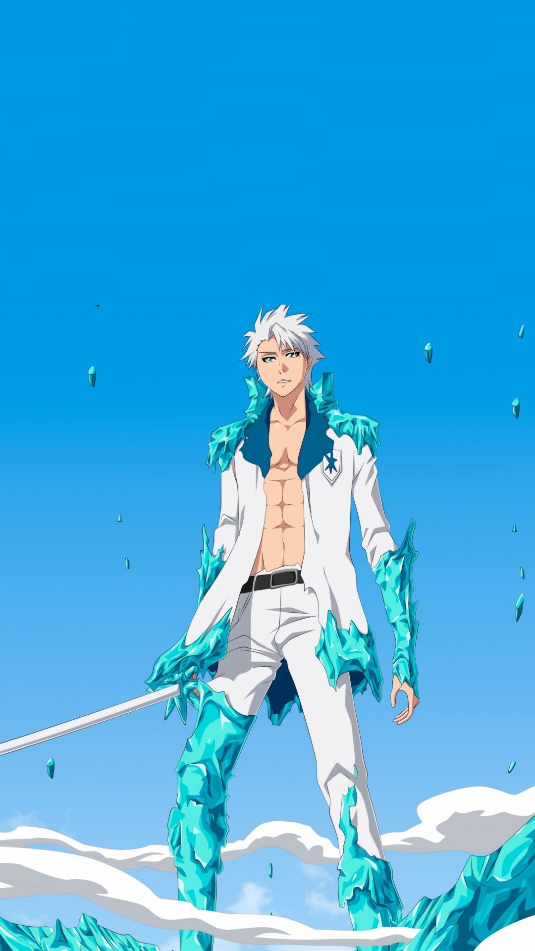 Hitsugaya, Anime Character, Ice Manipulation, Soul Reaper, 1080x1920 Full HD Phone