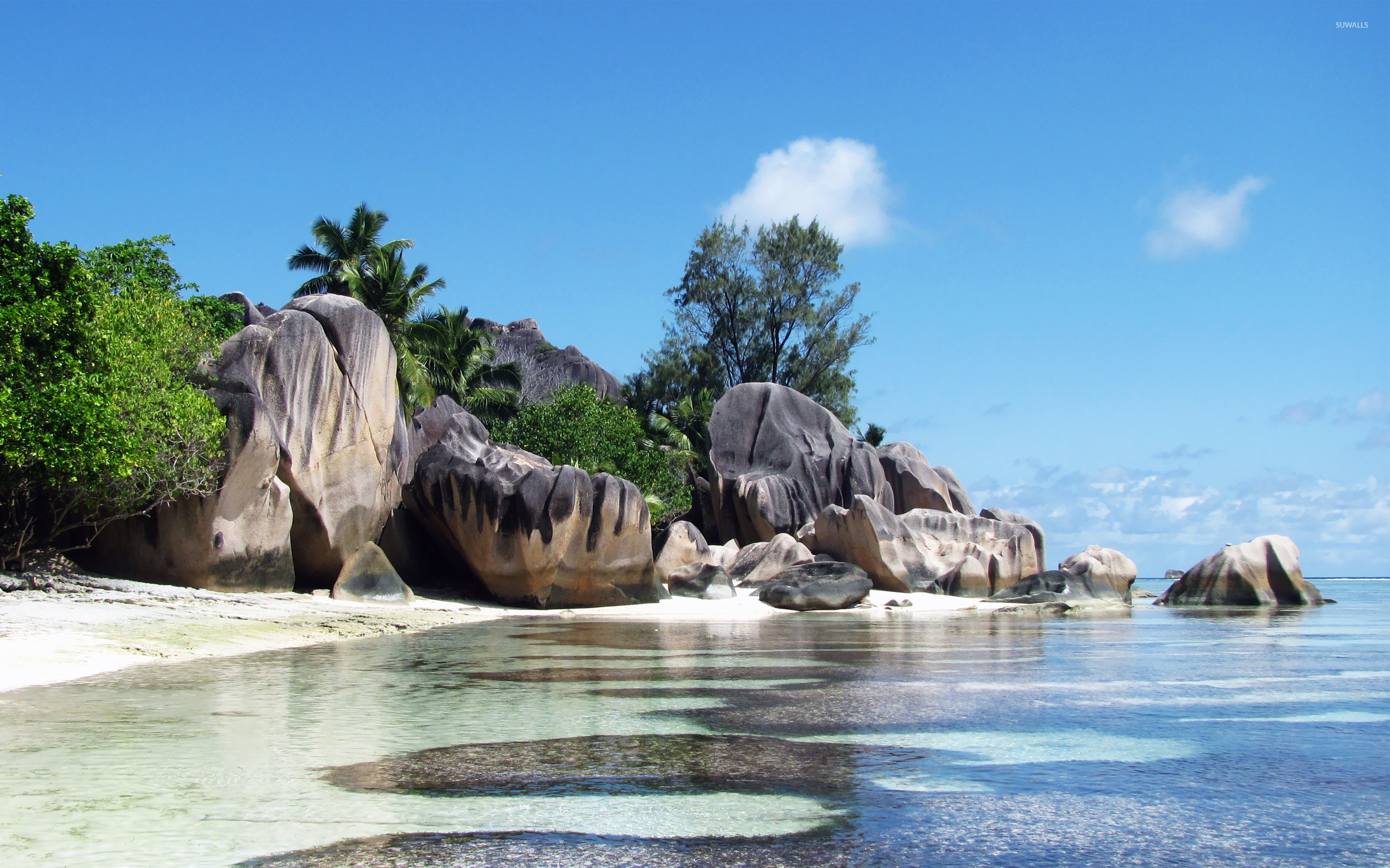 Anse source dargent, Picture-perfect beach, Tropical paradise, Idyllic getaway, 2560x1600 HD Desktop