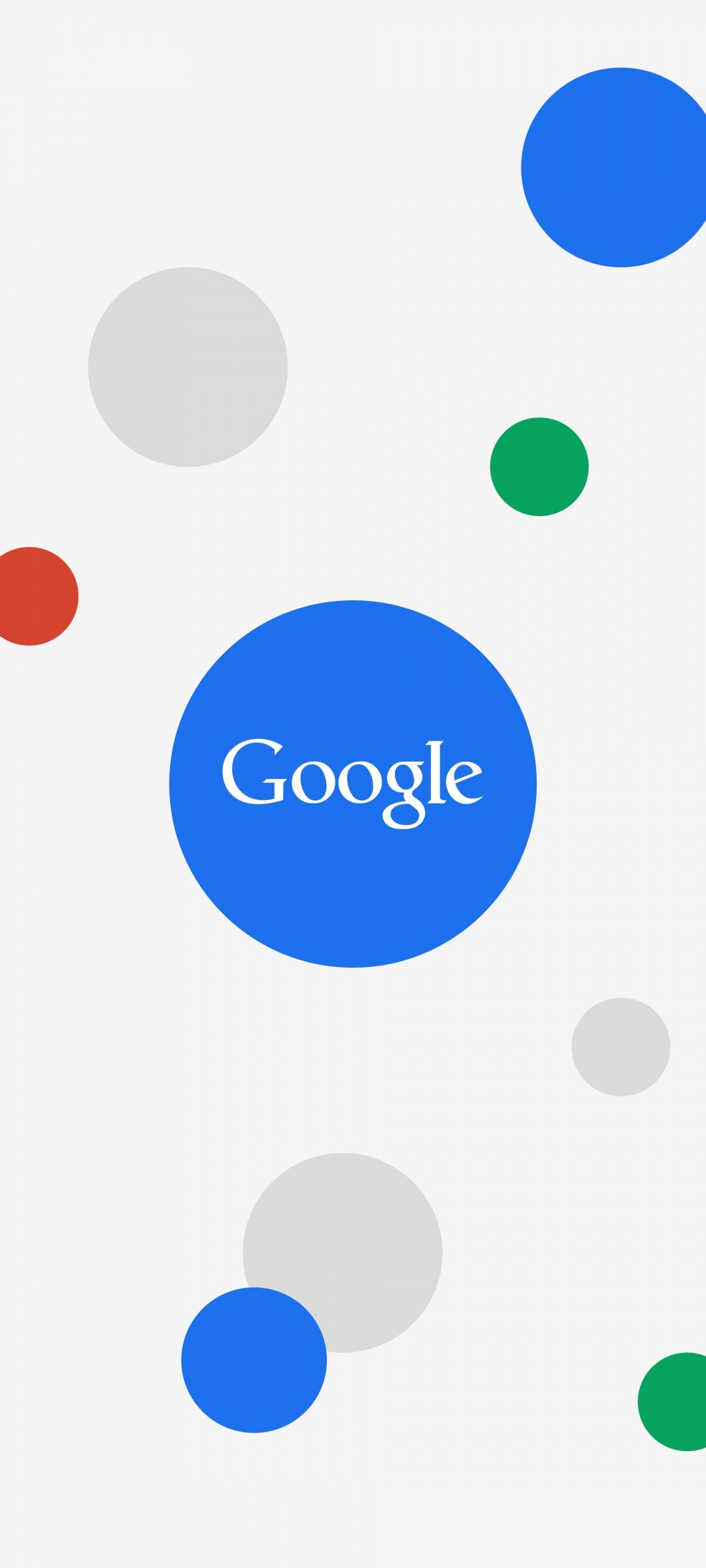 Google wallpaper 4K, Multicolor circles, Colorful design, Dynamic visuals, 1080x2400 HD Phone